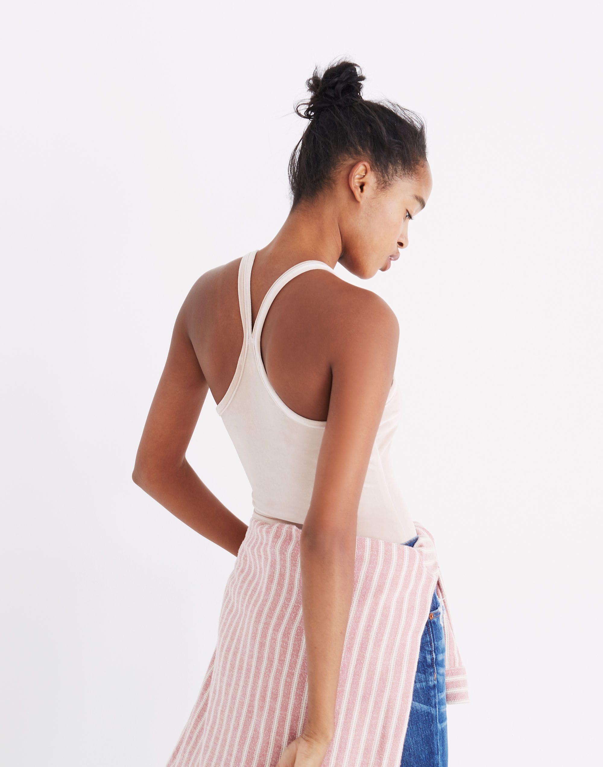 Velvet Racerback Bodysuit | Madewell