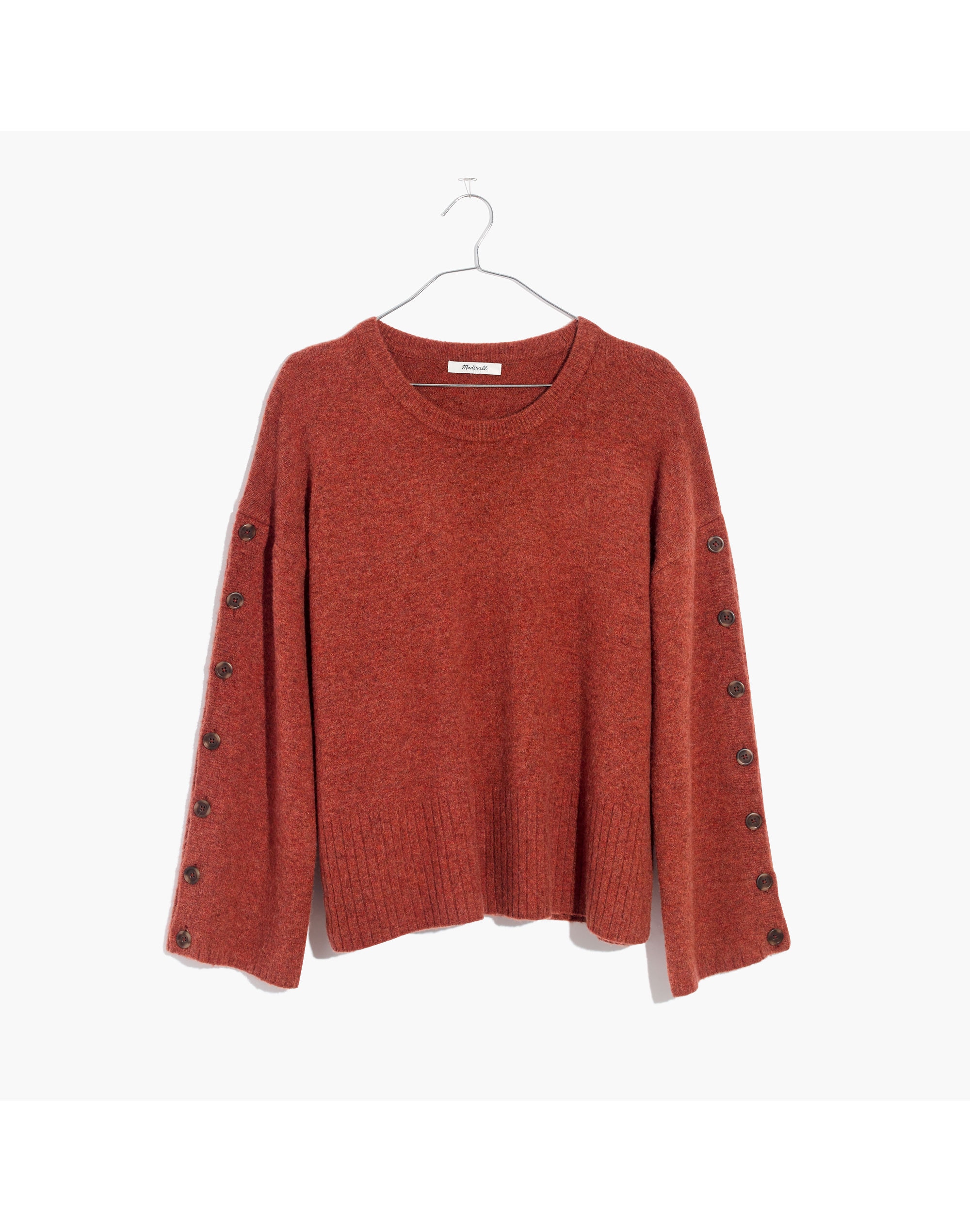 Button-Sleeve Pullover Sweater | Madewell