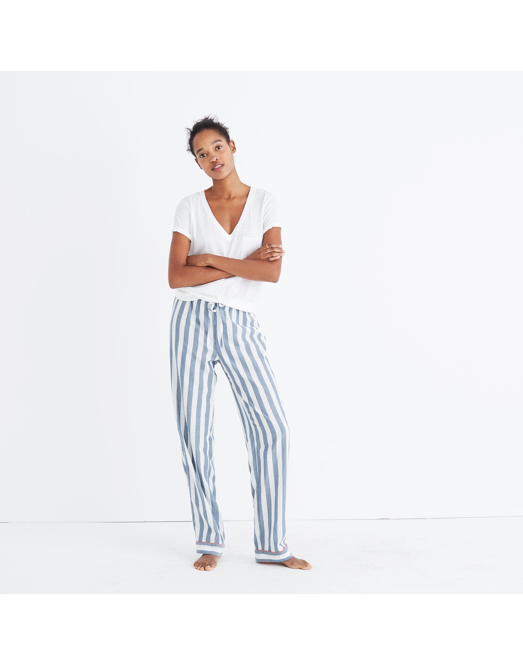 Bedtime Pajama Pants in Oxford Stripe | Madewell