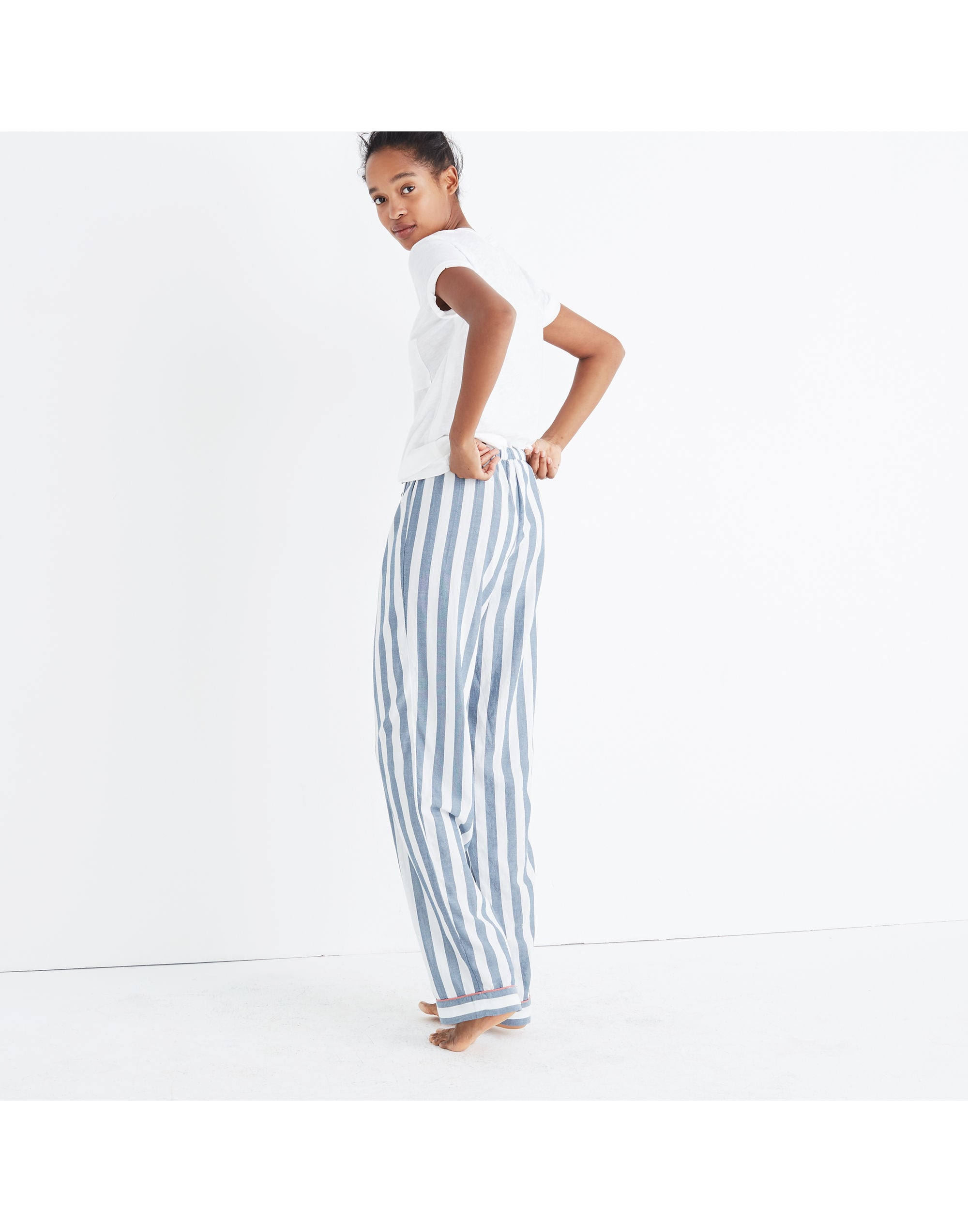 Bedtime Pajama Pants in Oxford Stripe | Madewell