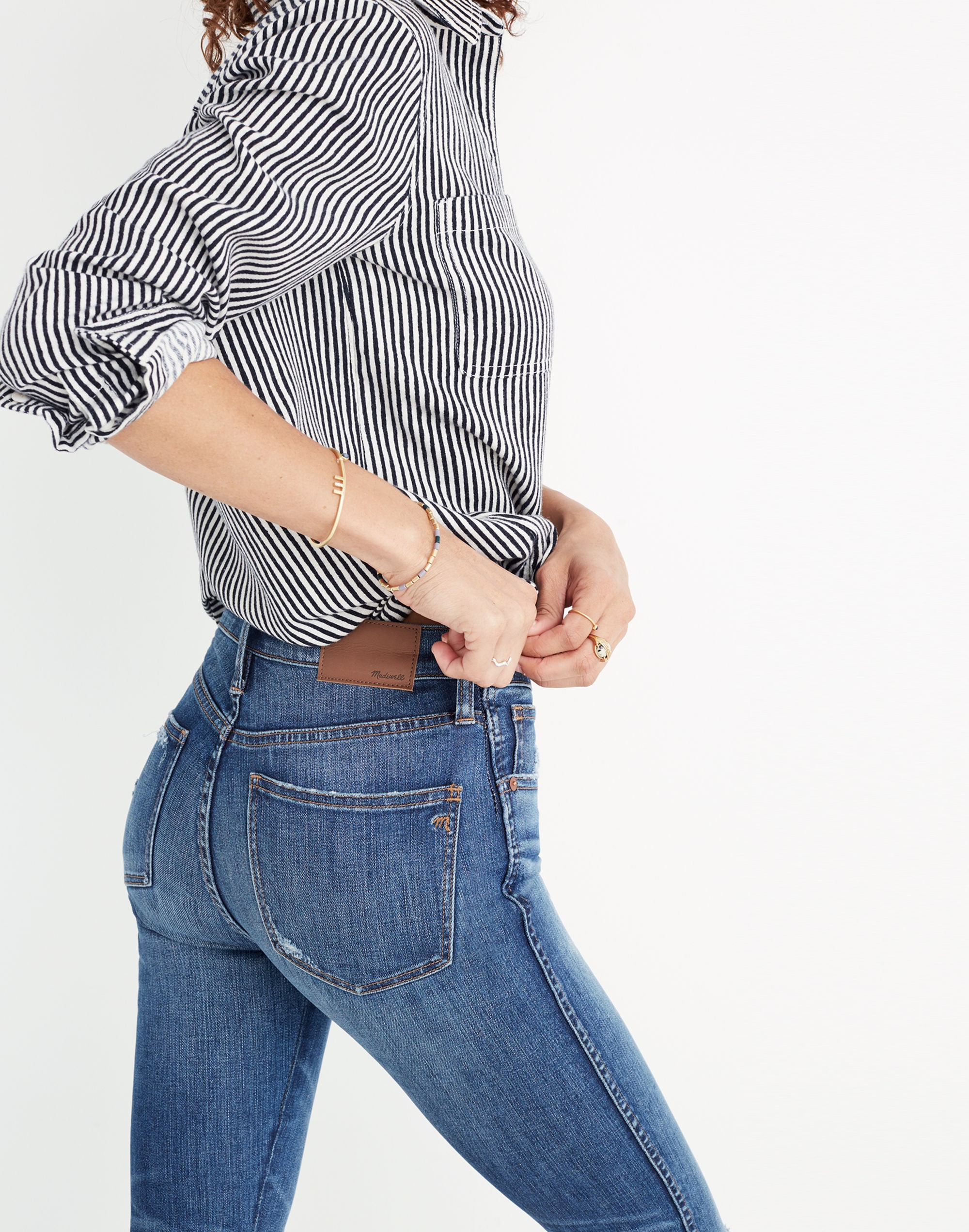 9" High-Rise Skinny Jeans Allegra Wash: Rip and Repair Edition | Madewell