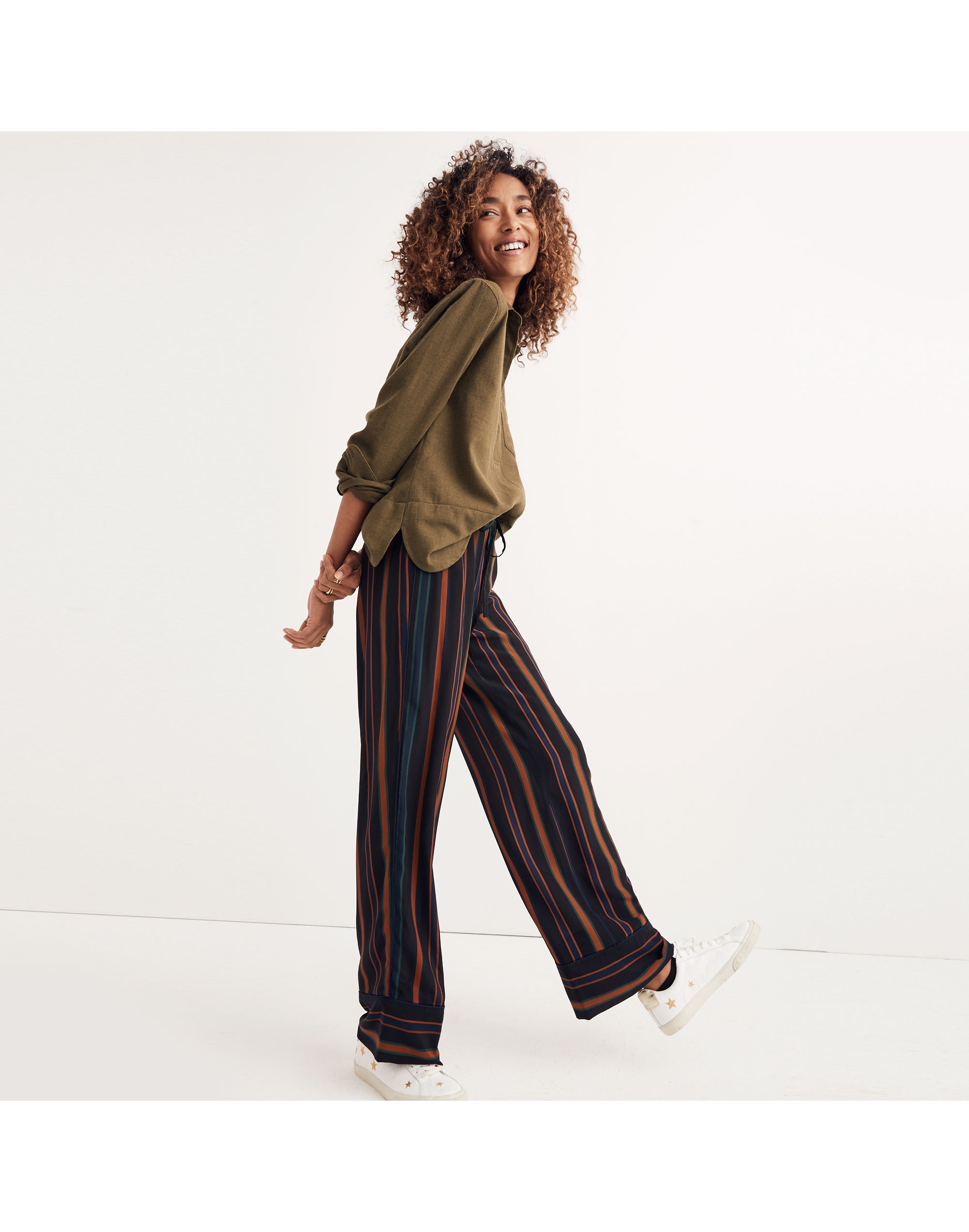 Pajama Trousers in Clermont Stripe | Madewell