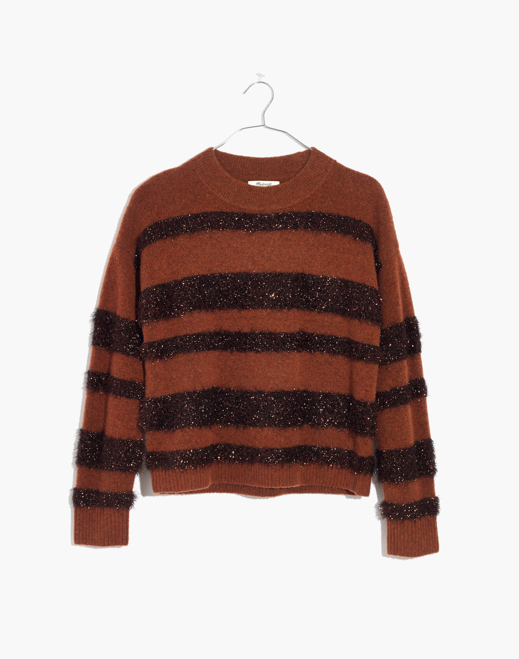 Tinsel-Stripe Pullover Sweater | Madewell