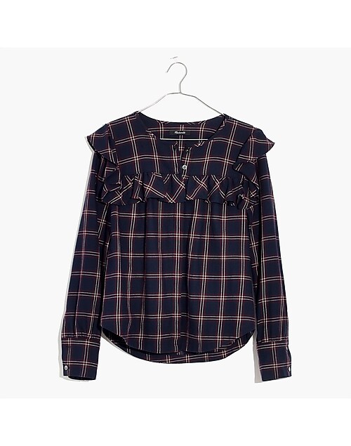 Leather Embellished Flannel Crop Top Wholesale