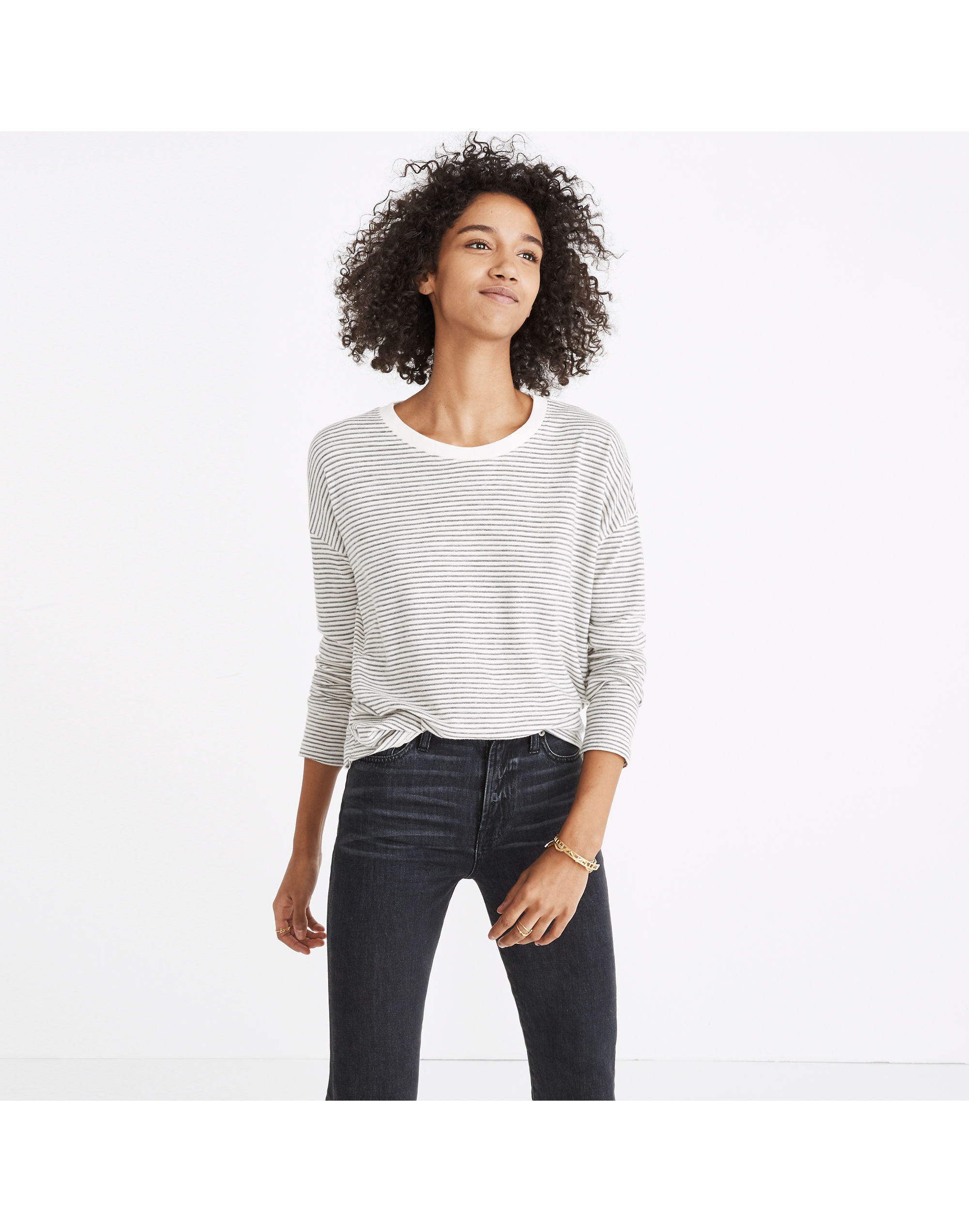 Rivet & Thread Long-Sleeve Ex-Boyfriend Tee Stripe | Madewell