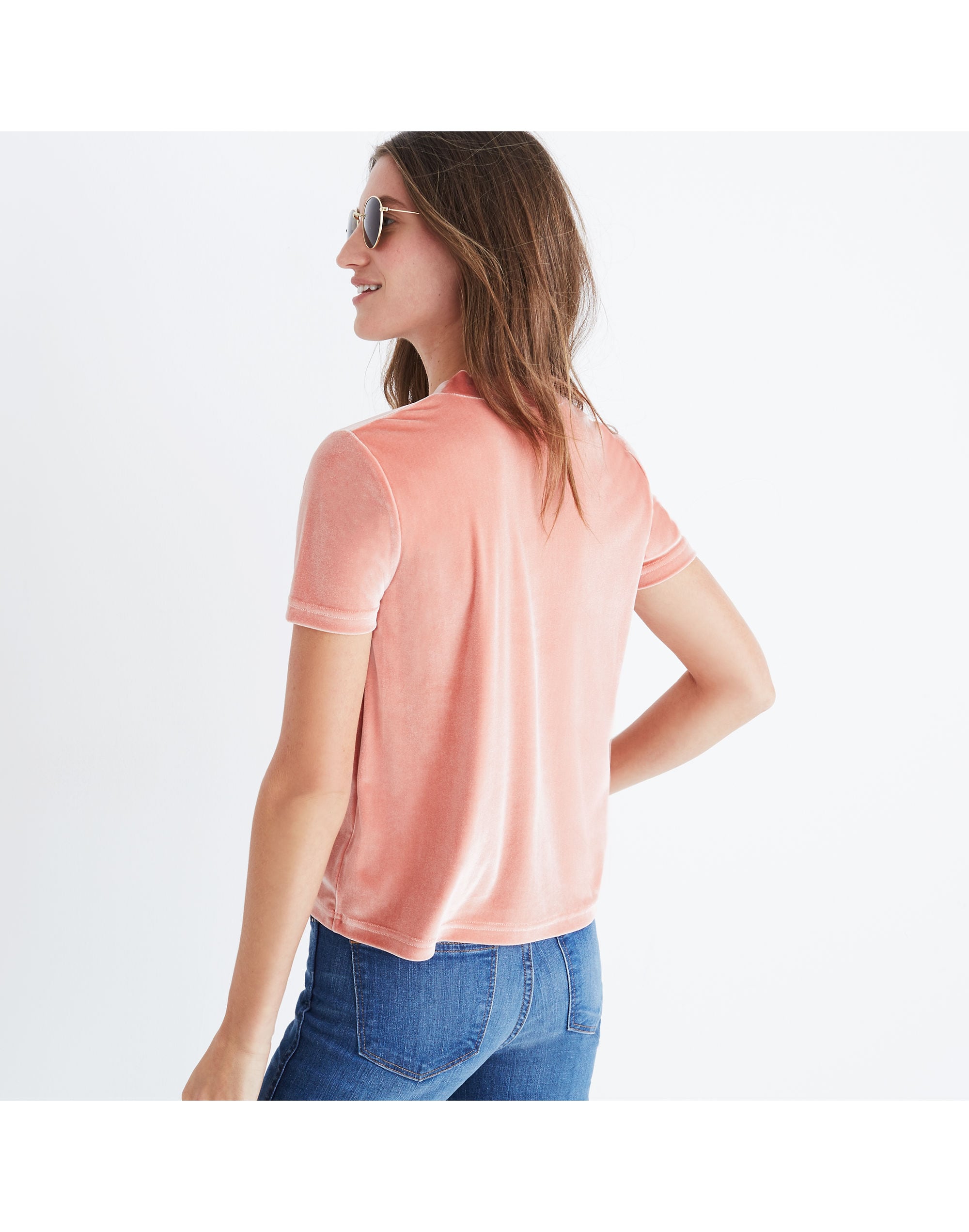 Velvet Tie-Neck Top | Madewell