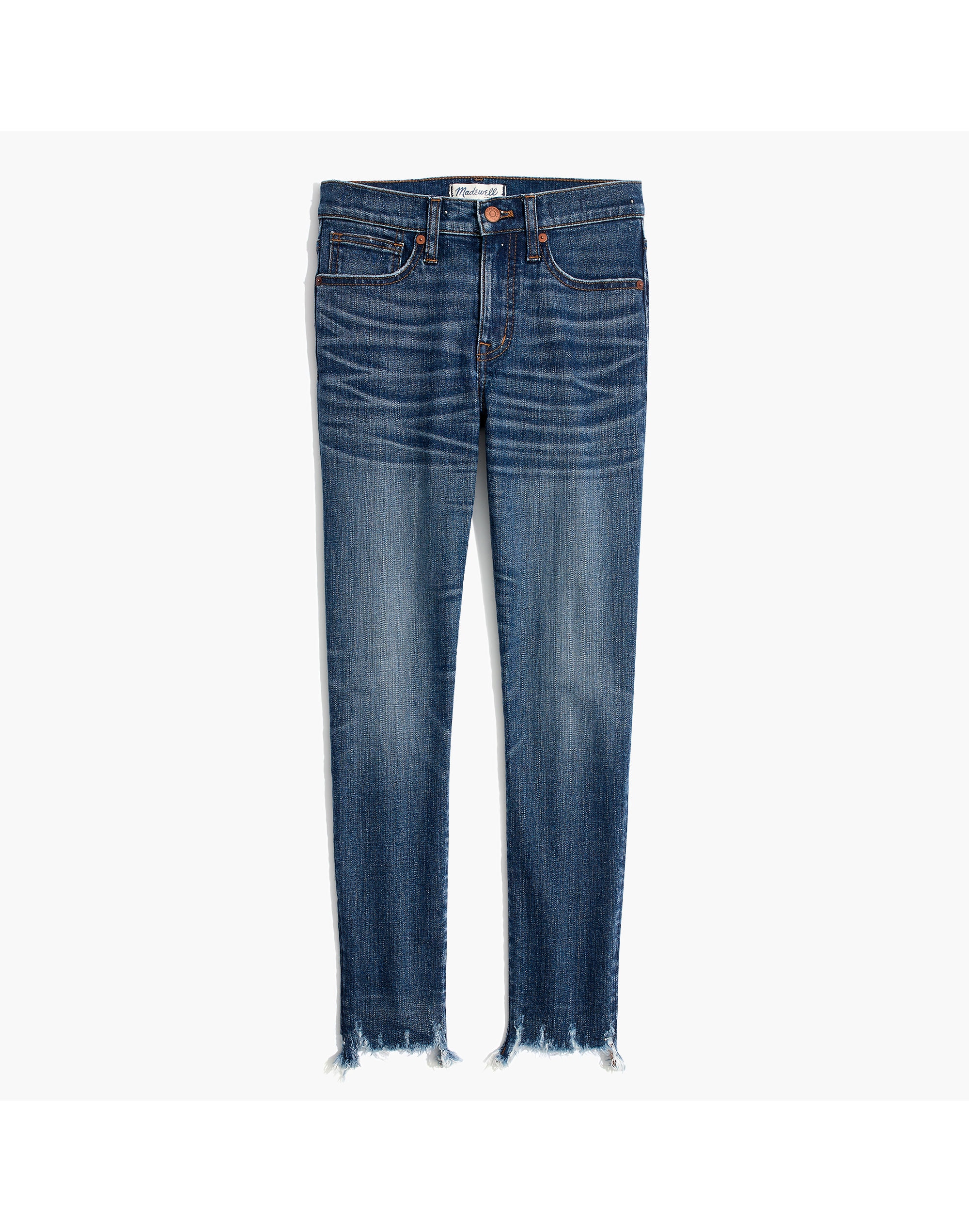 9" High-Rise Skinny Crop Jeans: Destructed-Hem Edition | Madewell