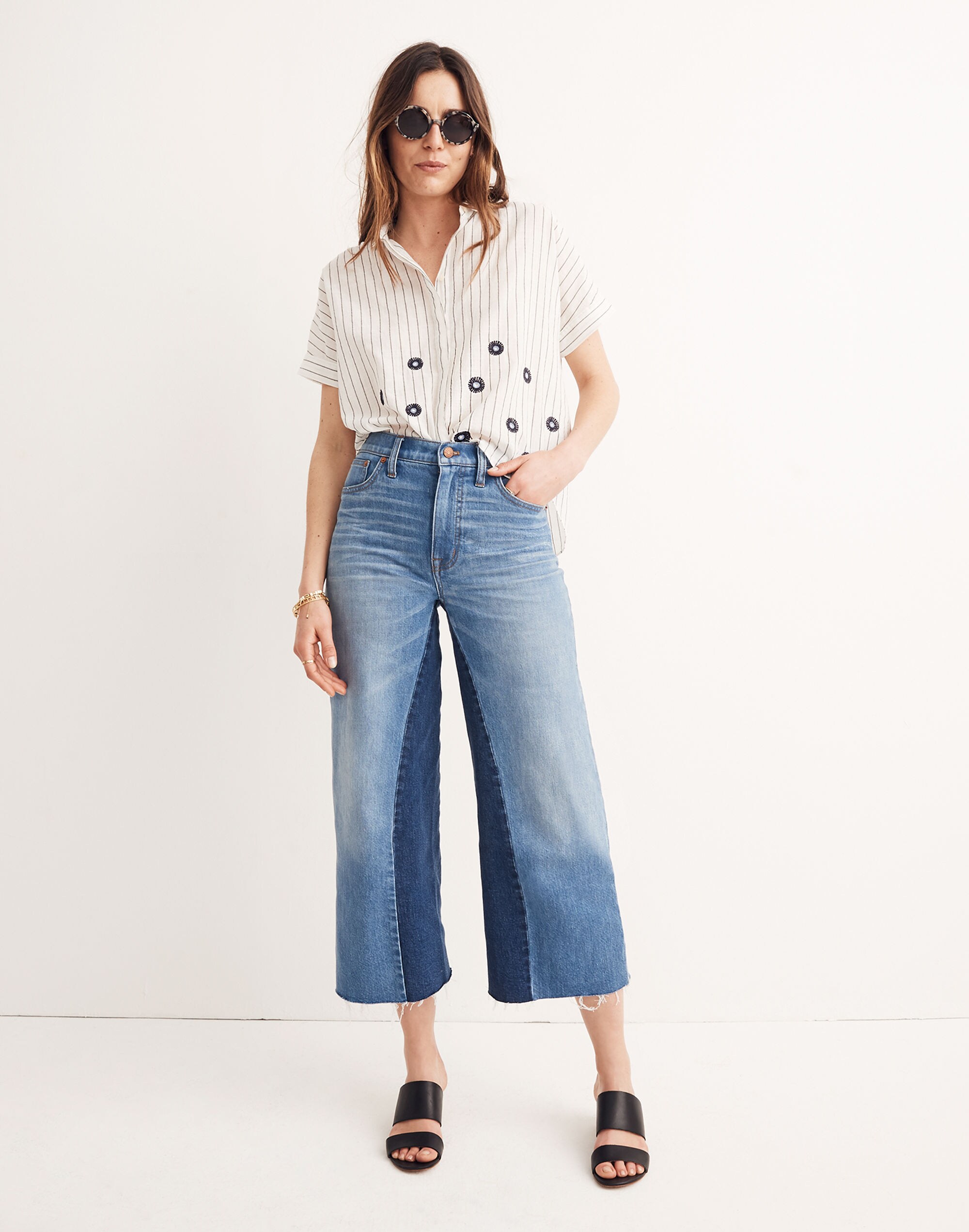 Wide-Leg Crop Jeans: Gusset Edition | Madewell