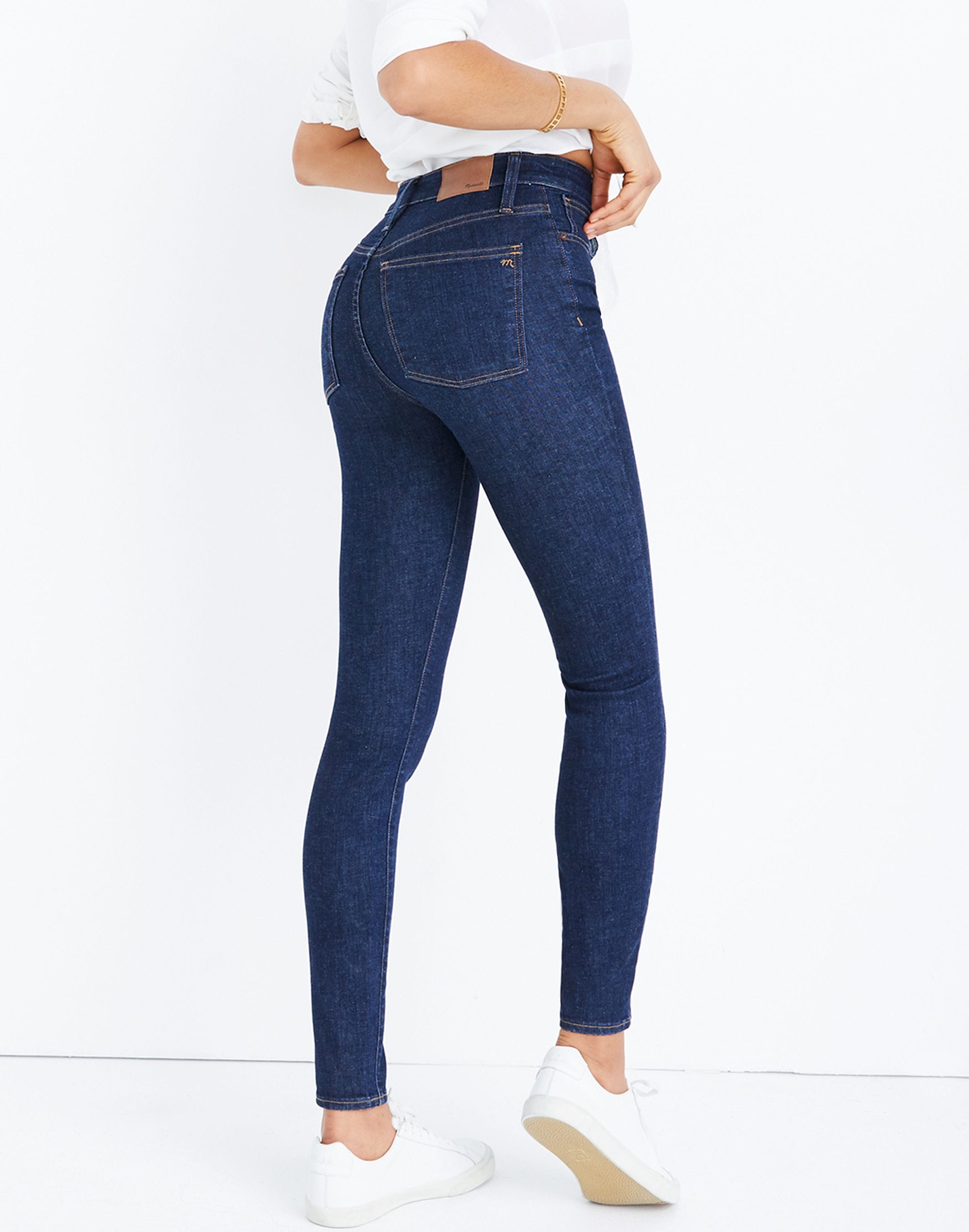 Sexy Women High Waist Pants Stretch Skinny Pencil Tight Jeans Slim Trousers  B 