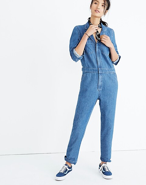 Women's Denim Coverall Jumpsuit | Madewell