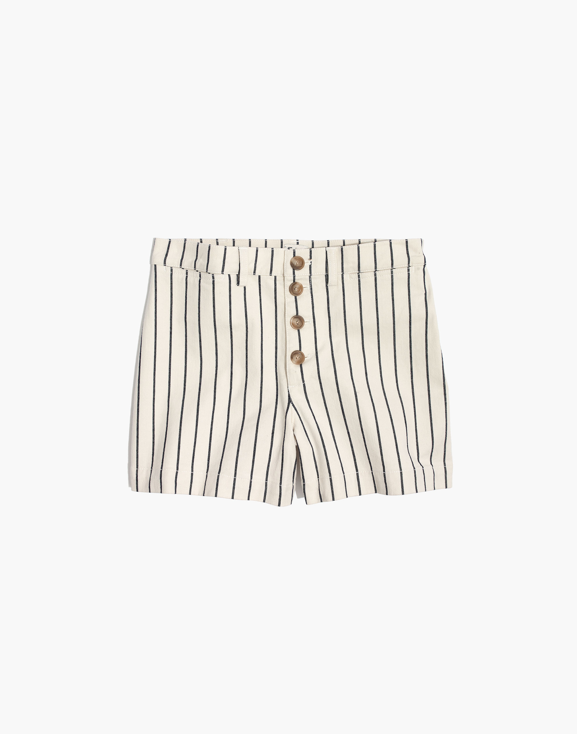 Emmett Button-Front Shorts Stripe | Madewell