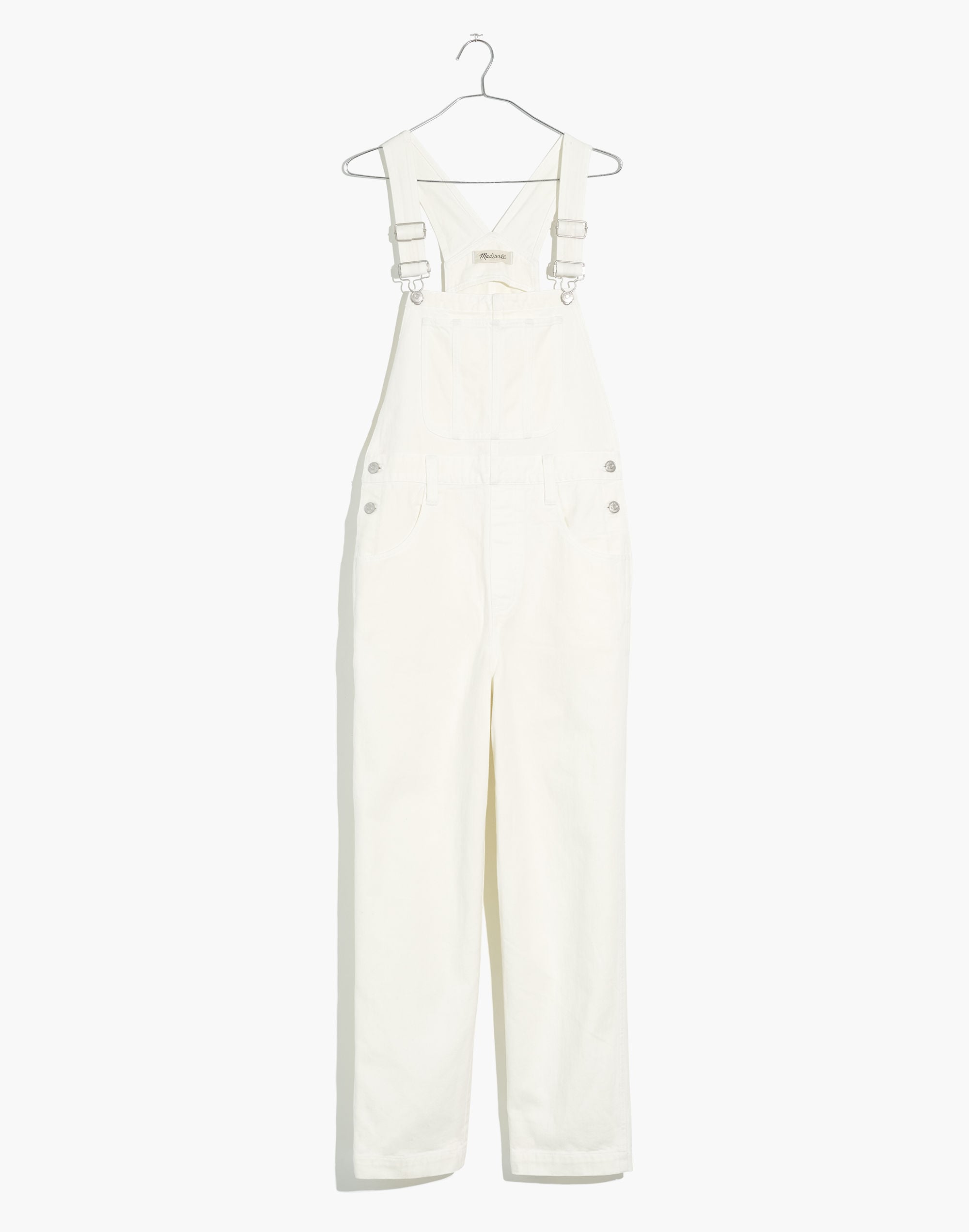 Tall Straight-Leg Overalls in Tile White | Madewell