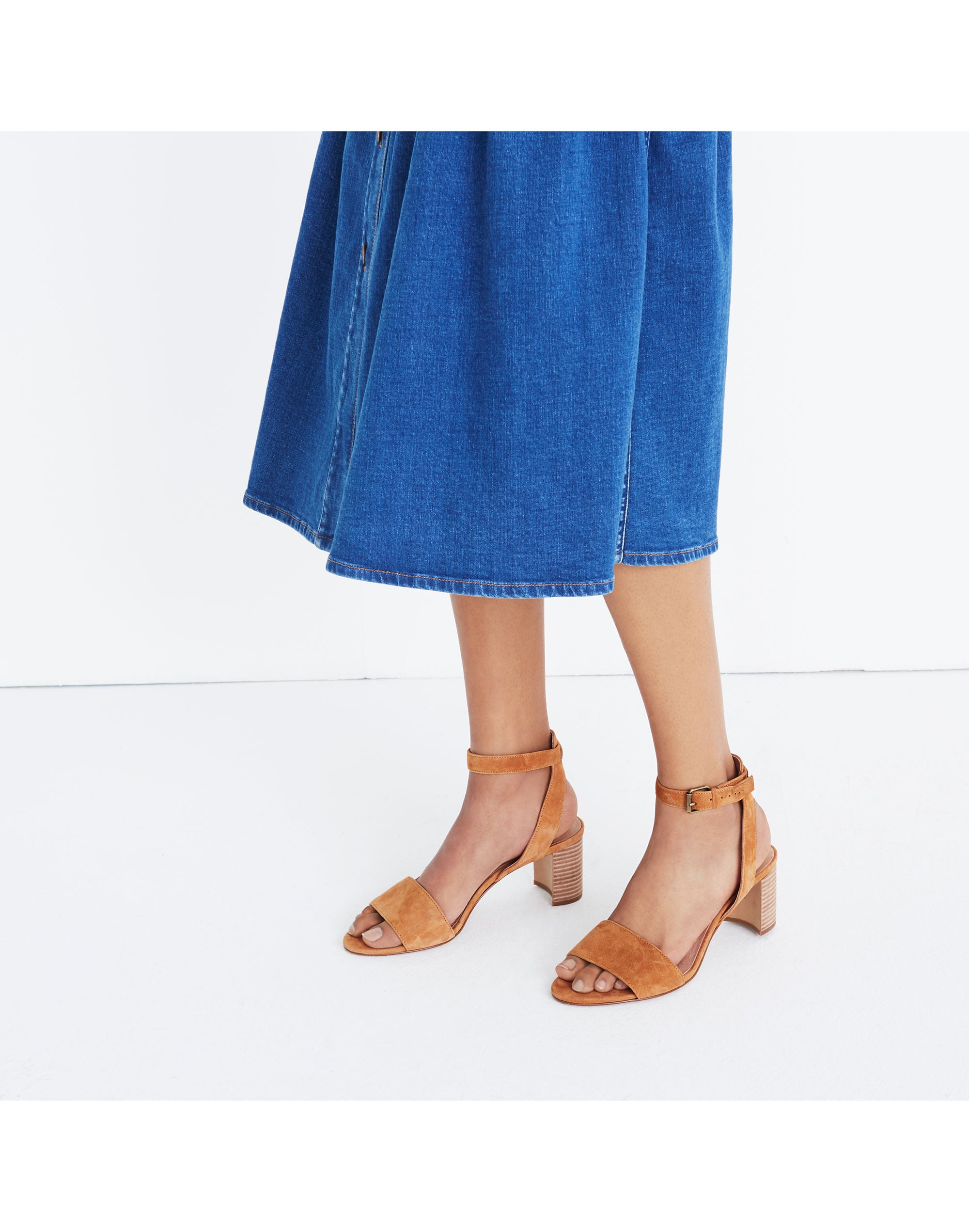 The Claudia Sandal in Suede | Madewell