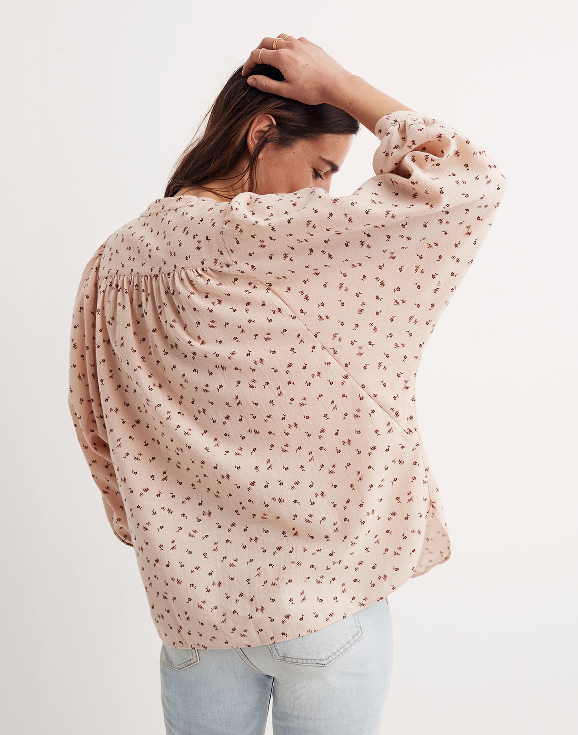 Peasant Top in Delicate Floral | Madewell