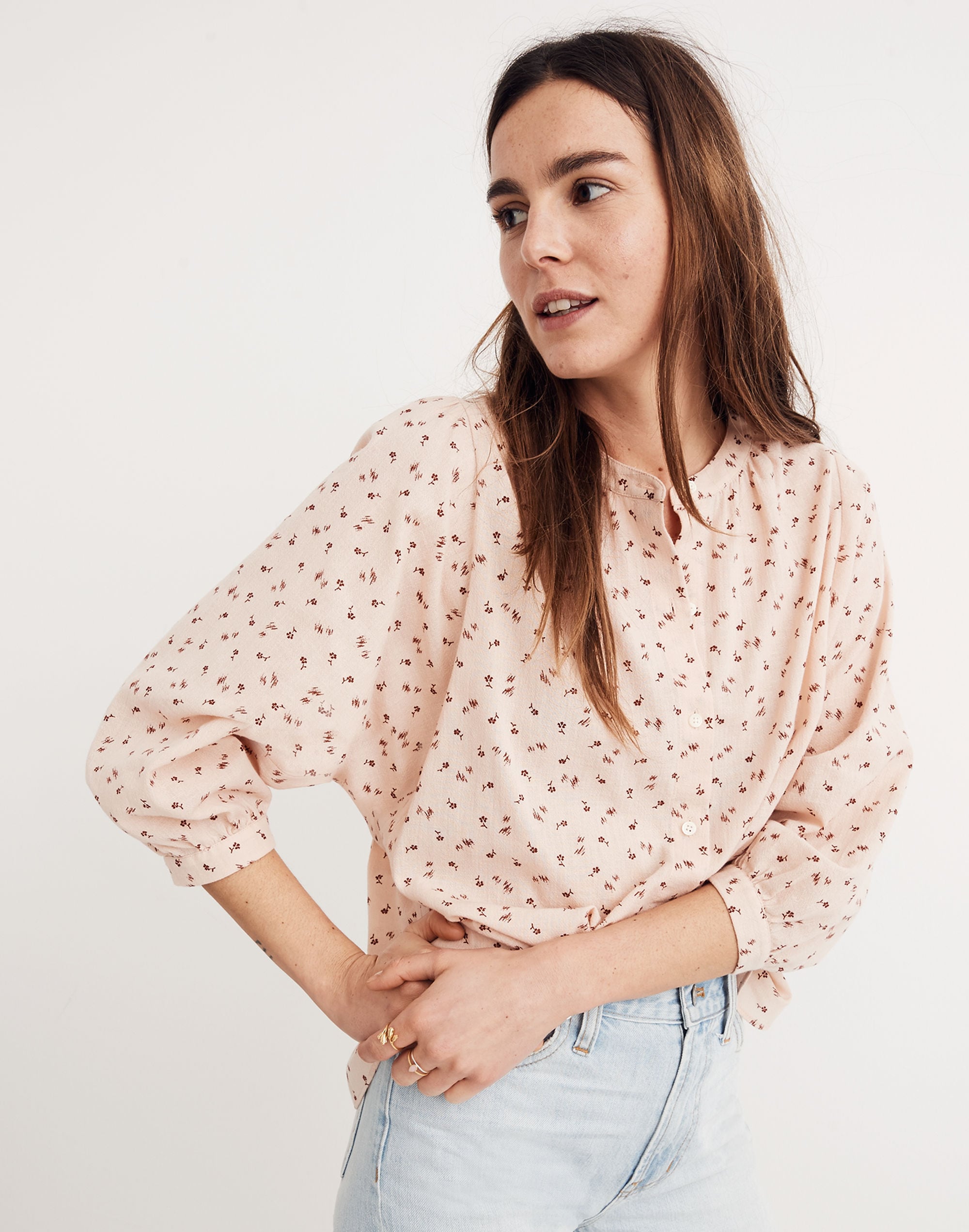 Peasant Top Delicate Floral | Madewell