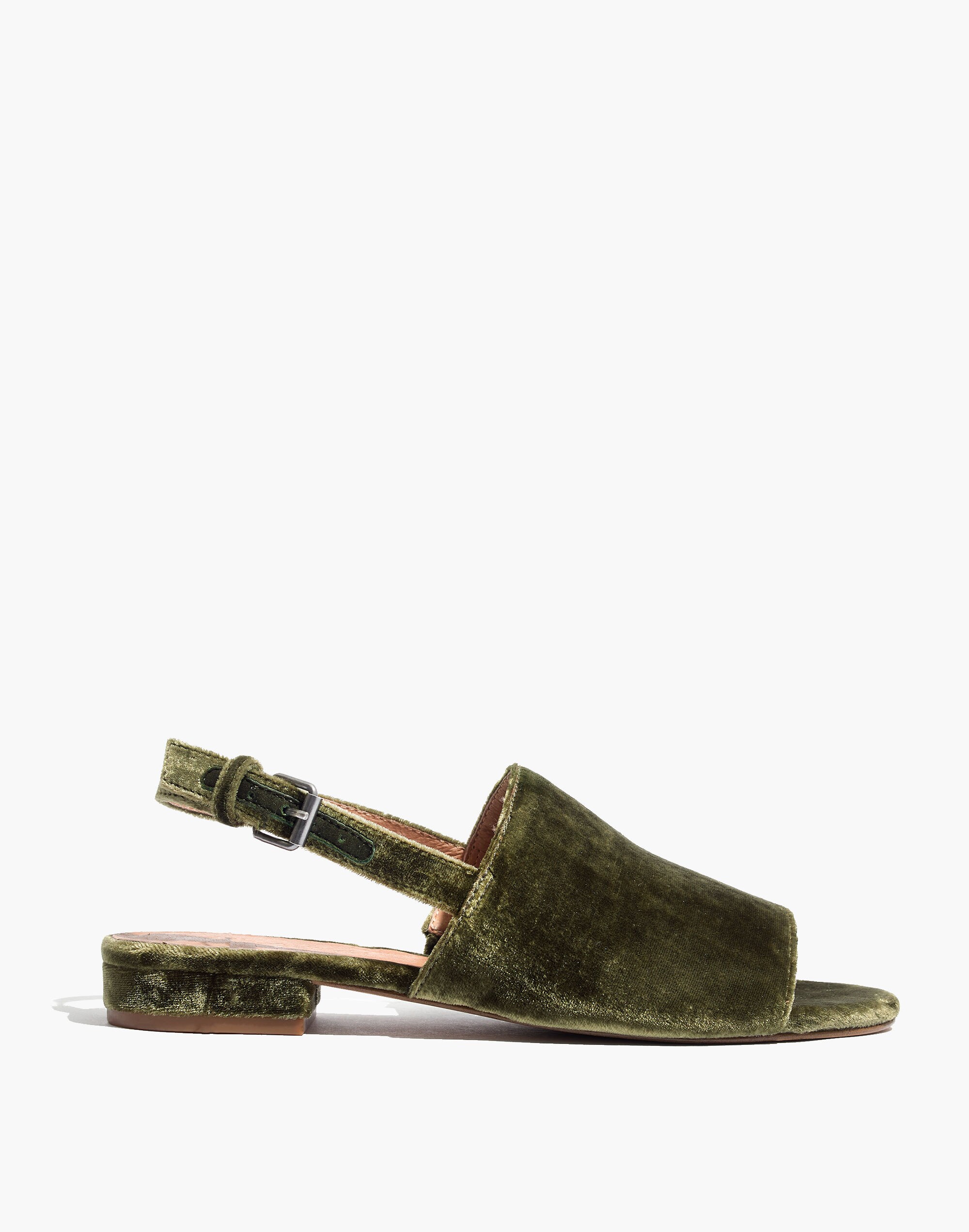 The Noelle Slingback Sandal Velvet | Madewell