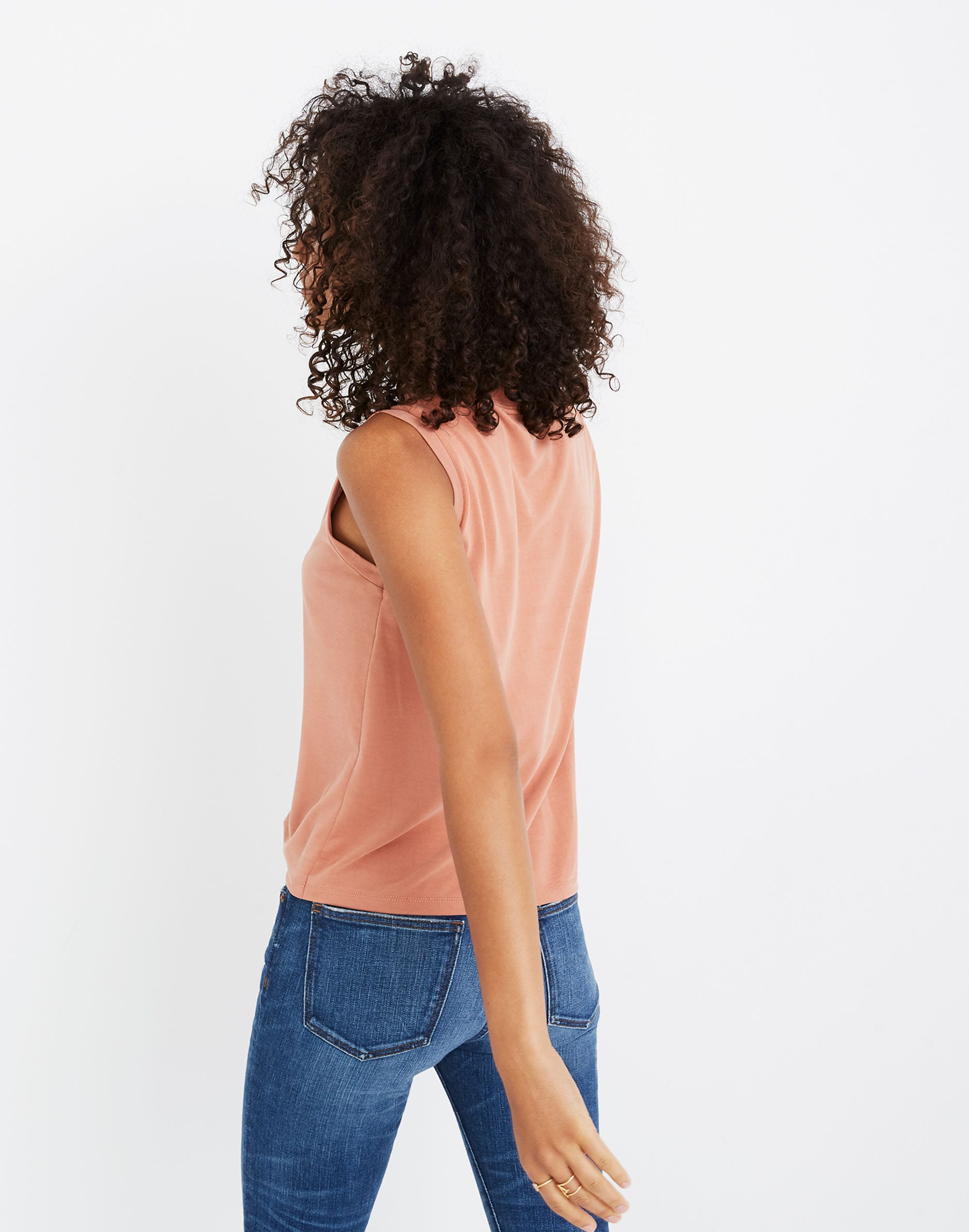 Sandwashed Mockneck Tank Top | Madewell