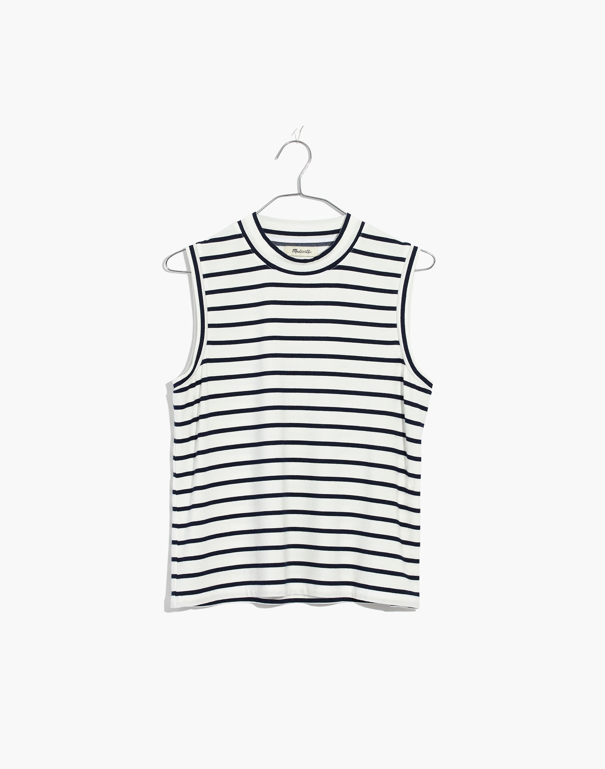 Mockneck Tank Top Stripe | Madewell