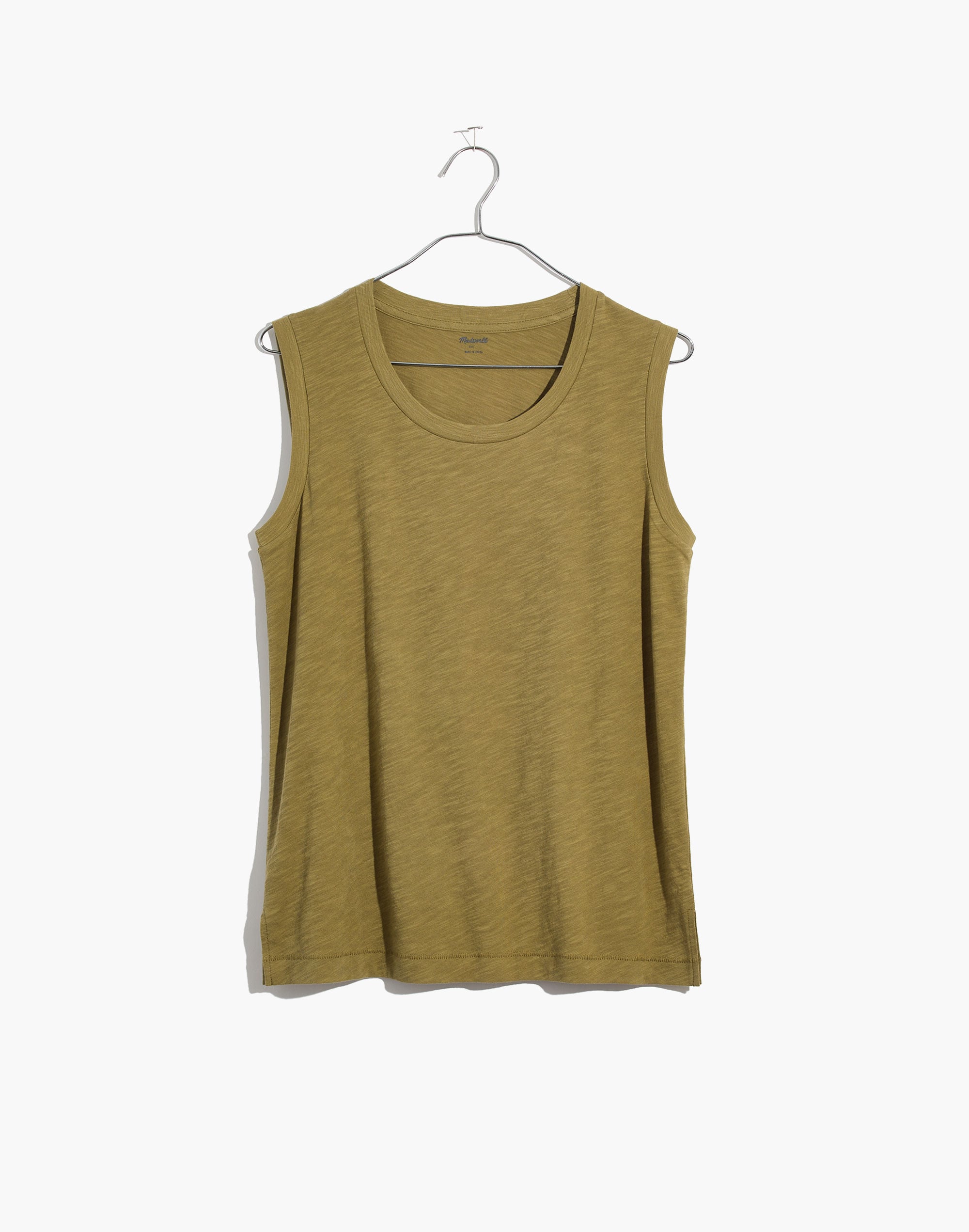 Whisper Cotton Crewneck Muscle Tank | Madewell