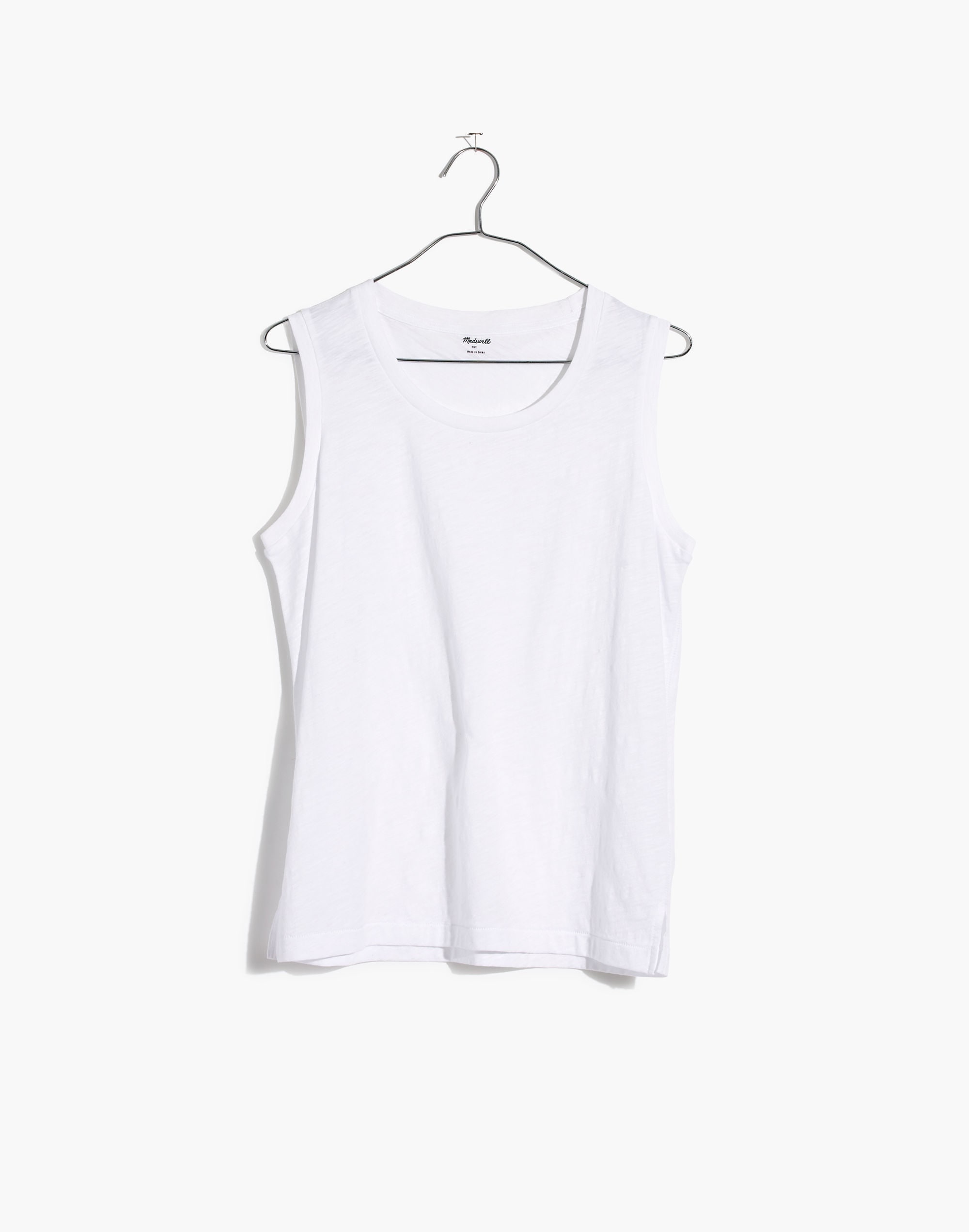 Whisper Cotton Crewneck Muscle Tank | Madewell