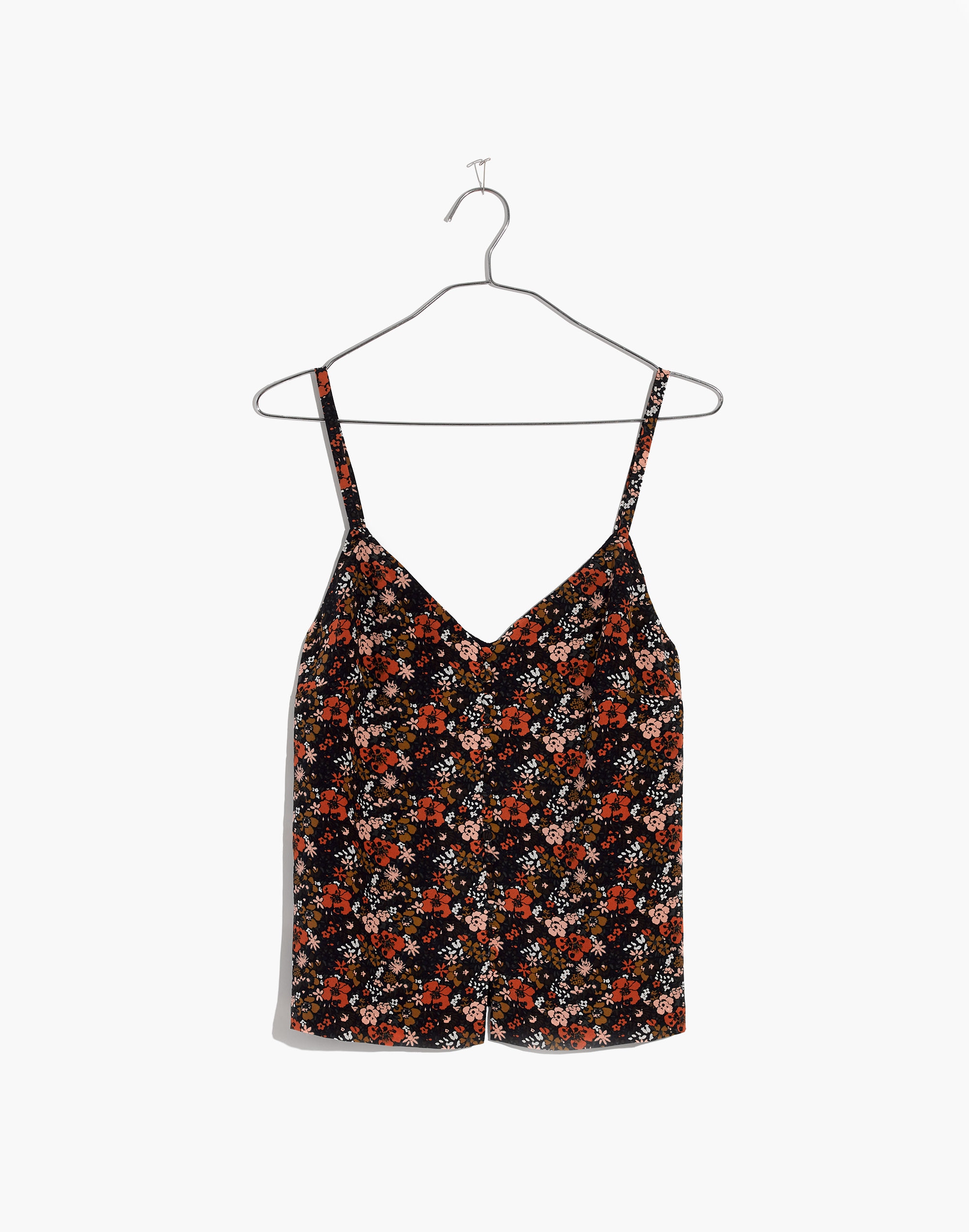 Silk Button-Down Cami in Prairie Blossoms | Madewell