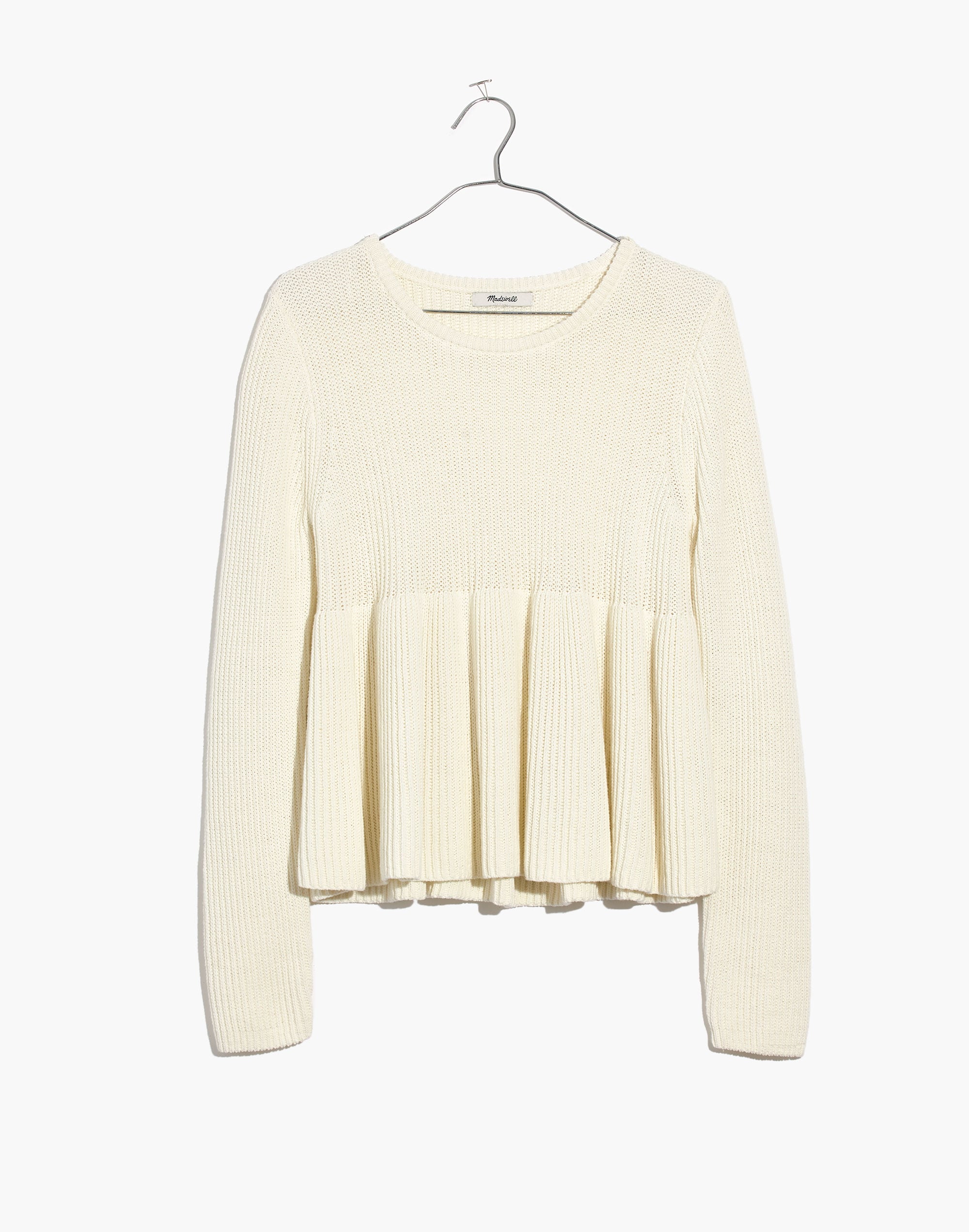 Swingy Ribbed Pullover Sweater | Madewell