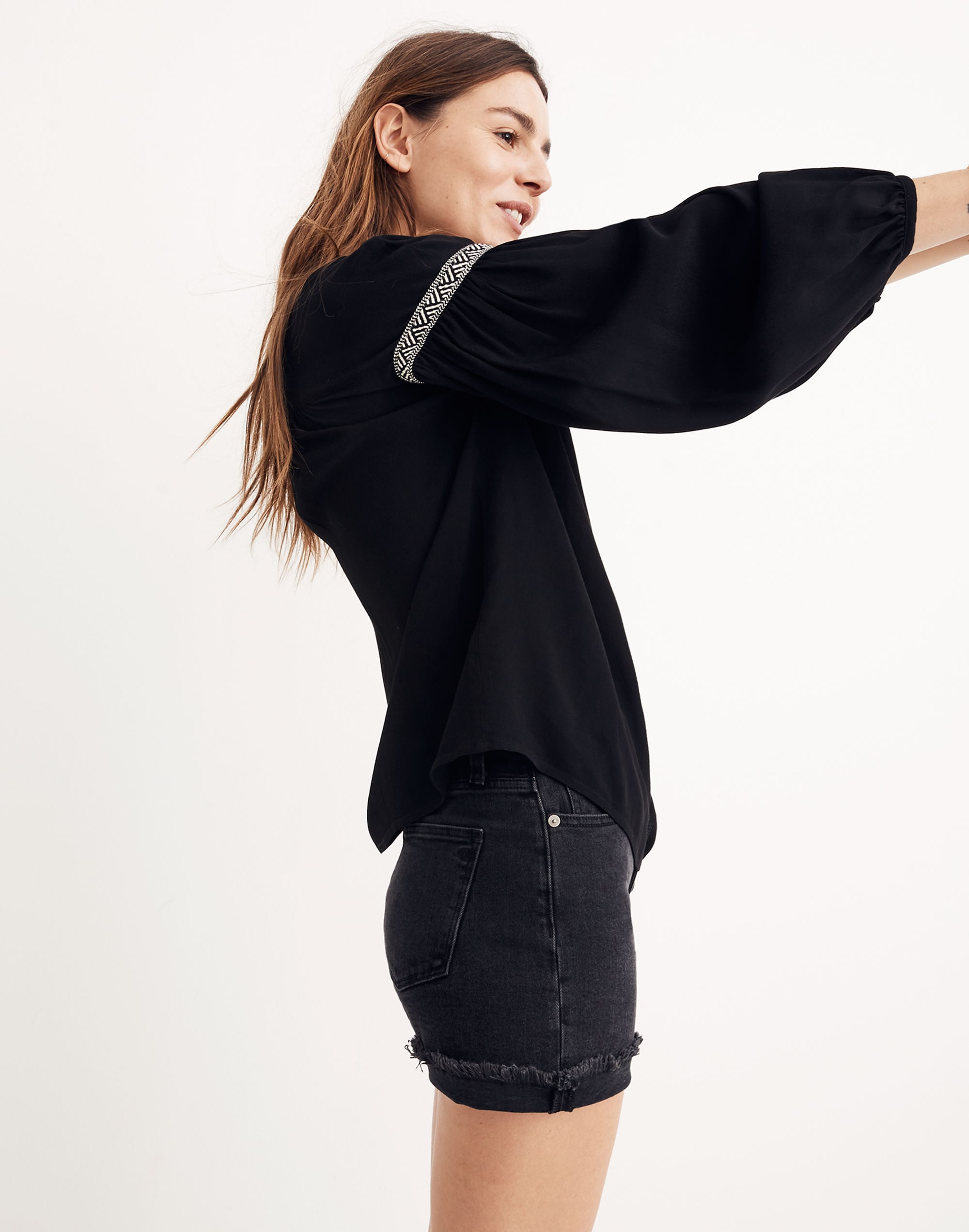 Blouson-Sleeve Top | Madewell