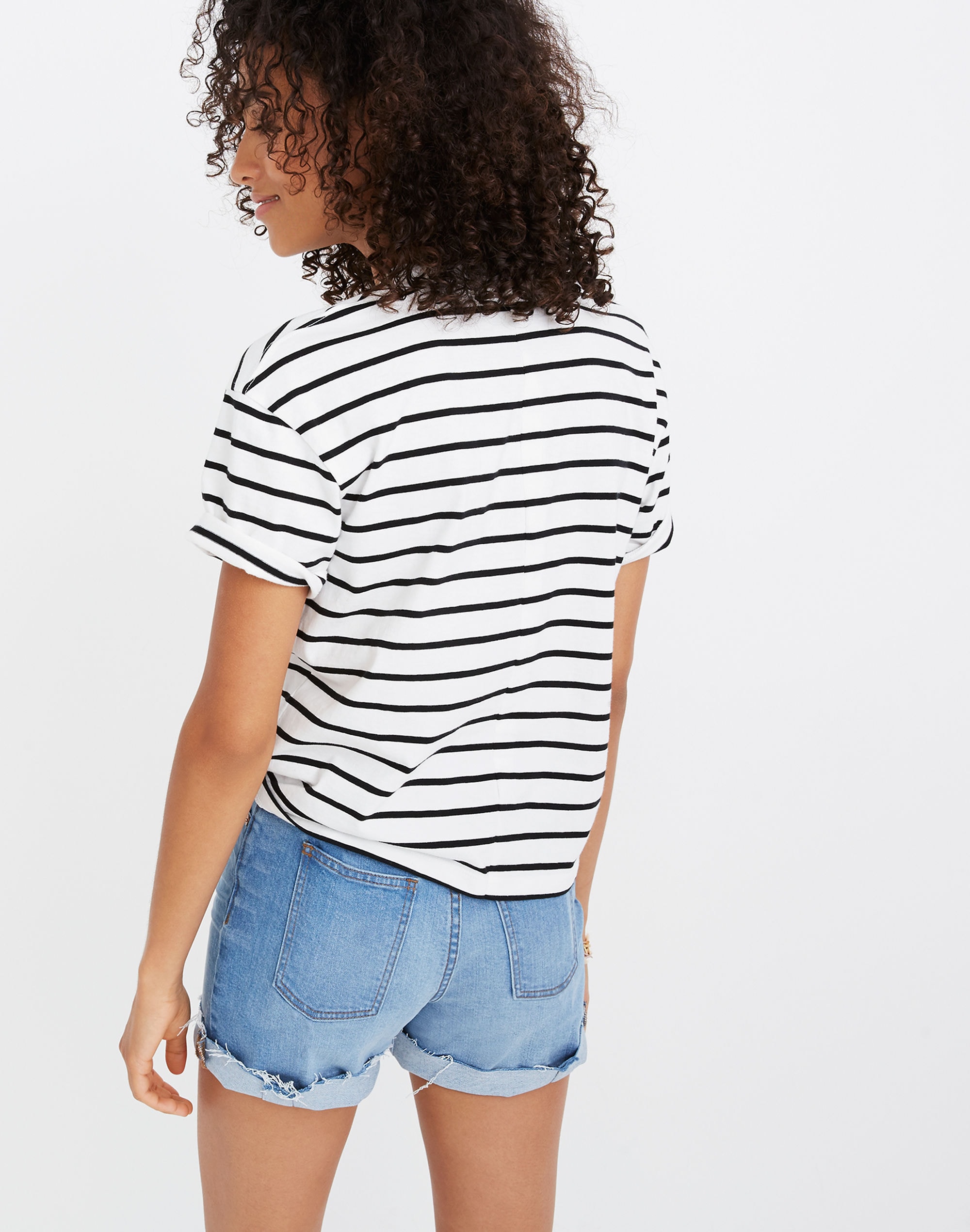 Easy Crop Tee Wanda Stripe | Madewell