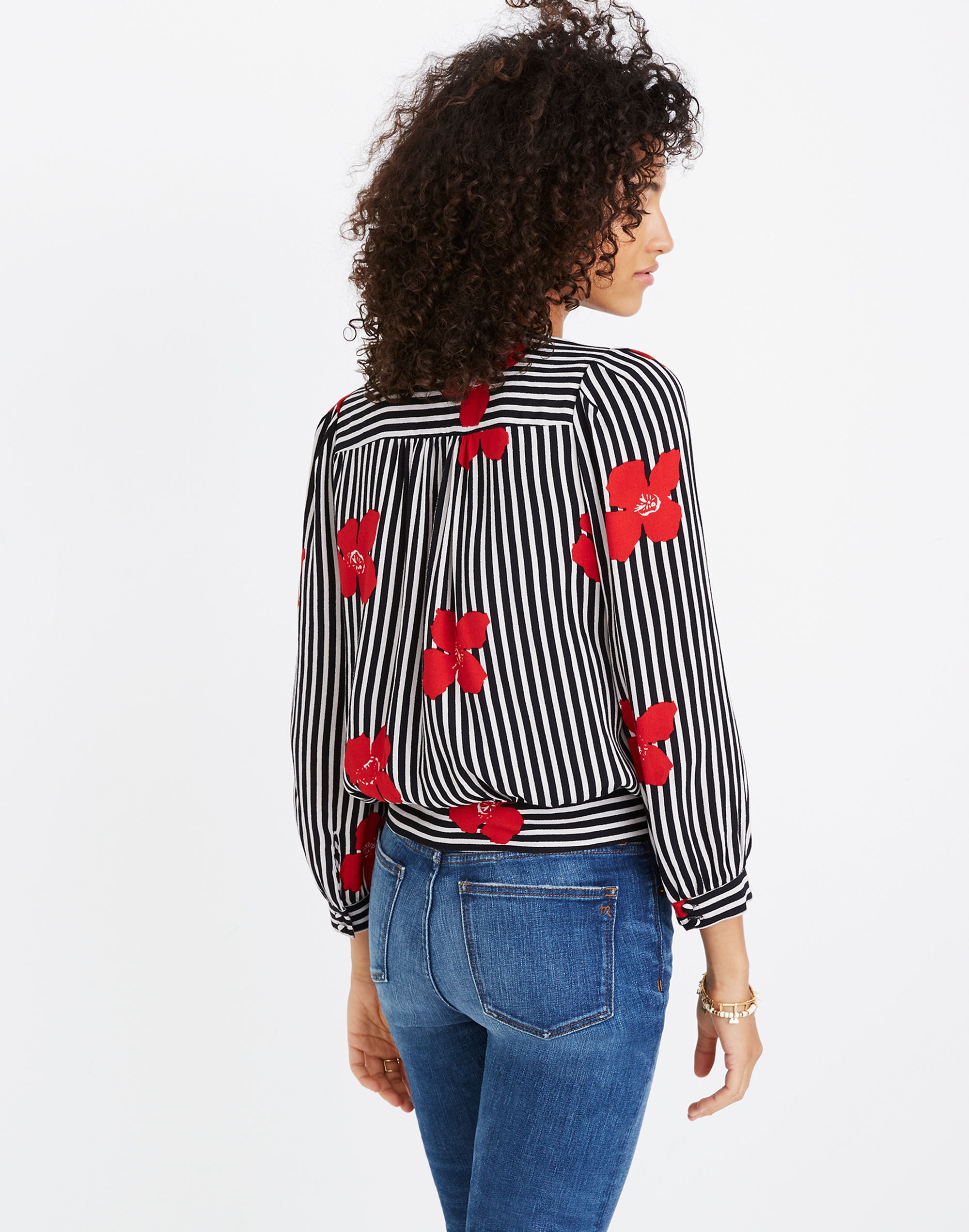 Wrap Top Candied Orchids | Madewell