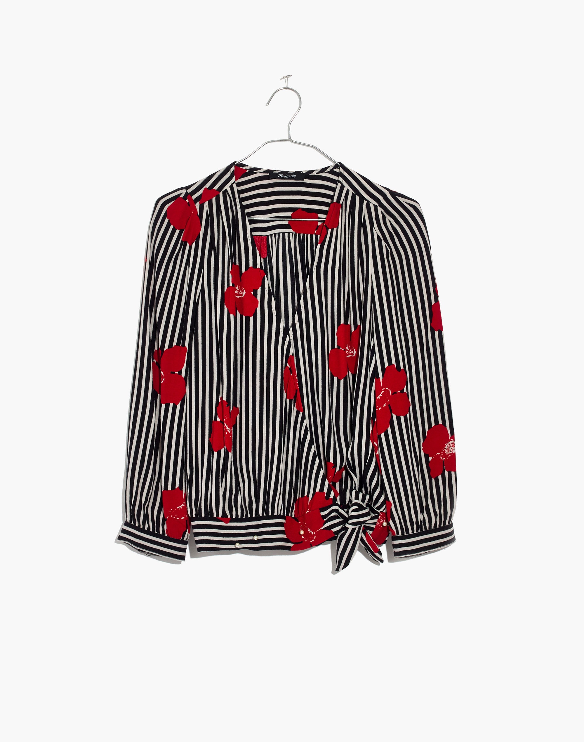 Wrap Top Candied Orchids | Madewell