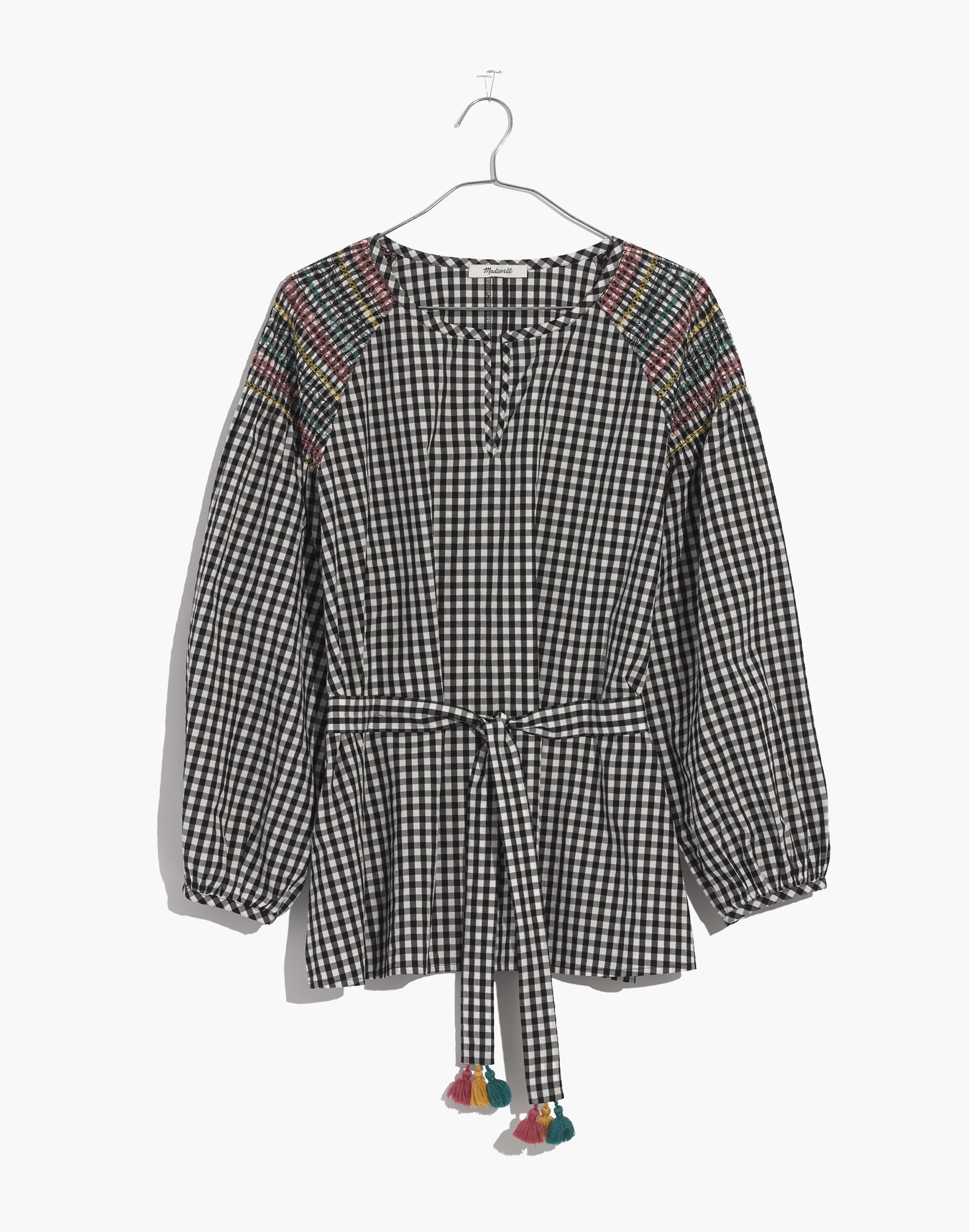 Smocked Gingham Top | Madewell