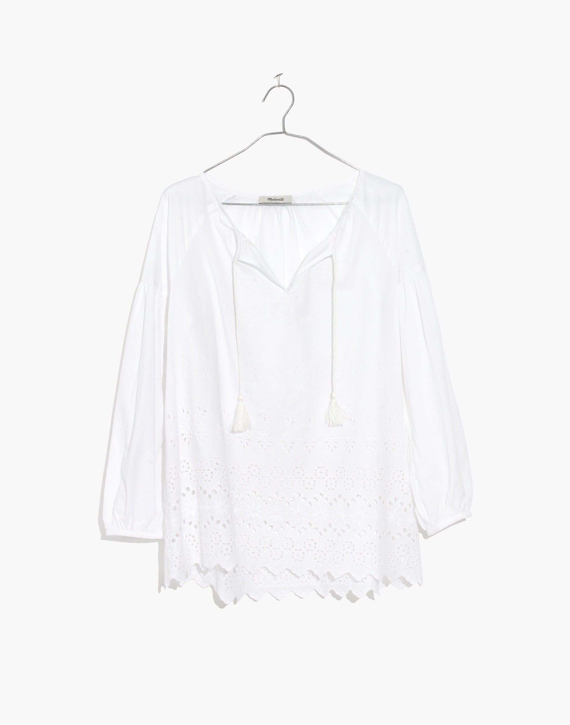 Eyelet Lattice Top | Madewell