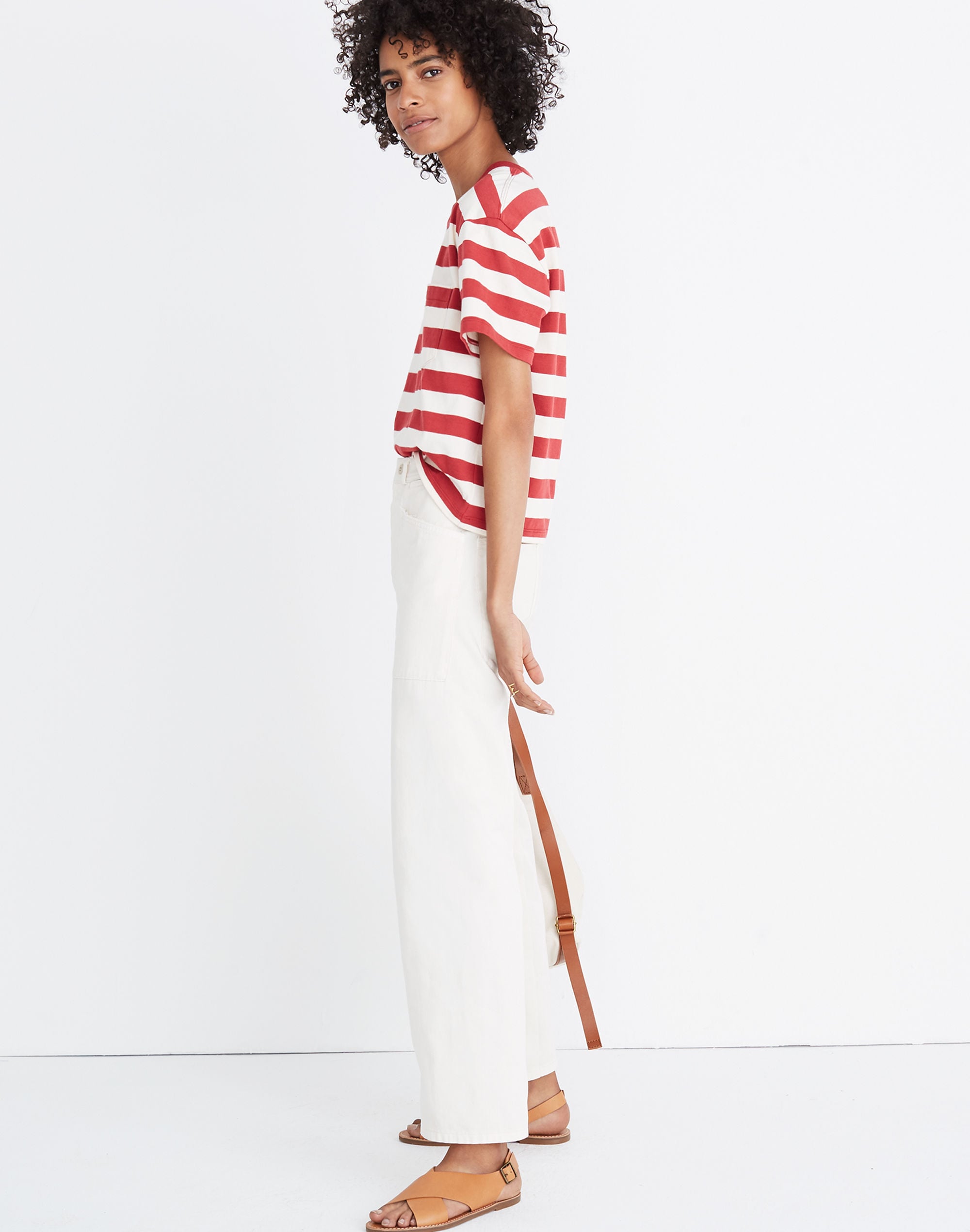 Easy Crop Tee in Murph Stripe | Madewell