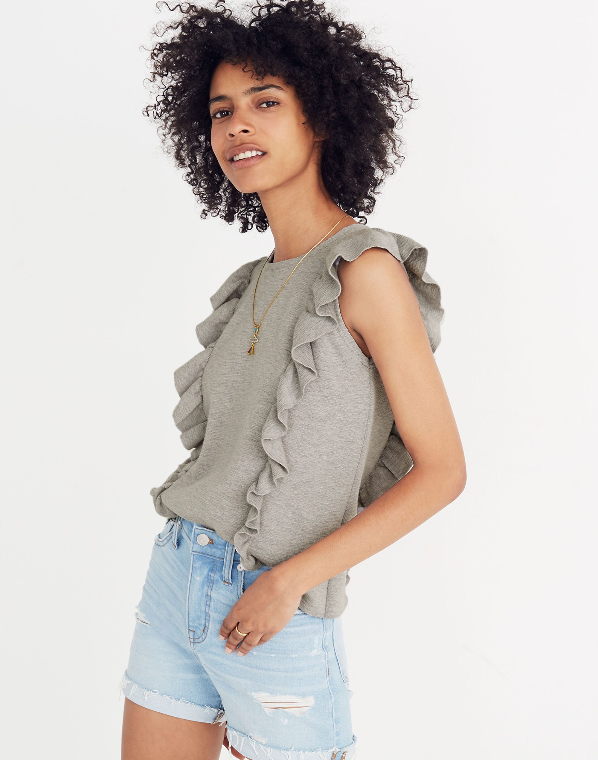 Ruffled Sweater Tank | Madewell