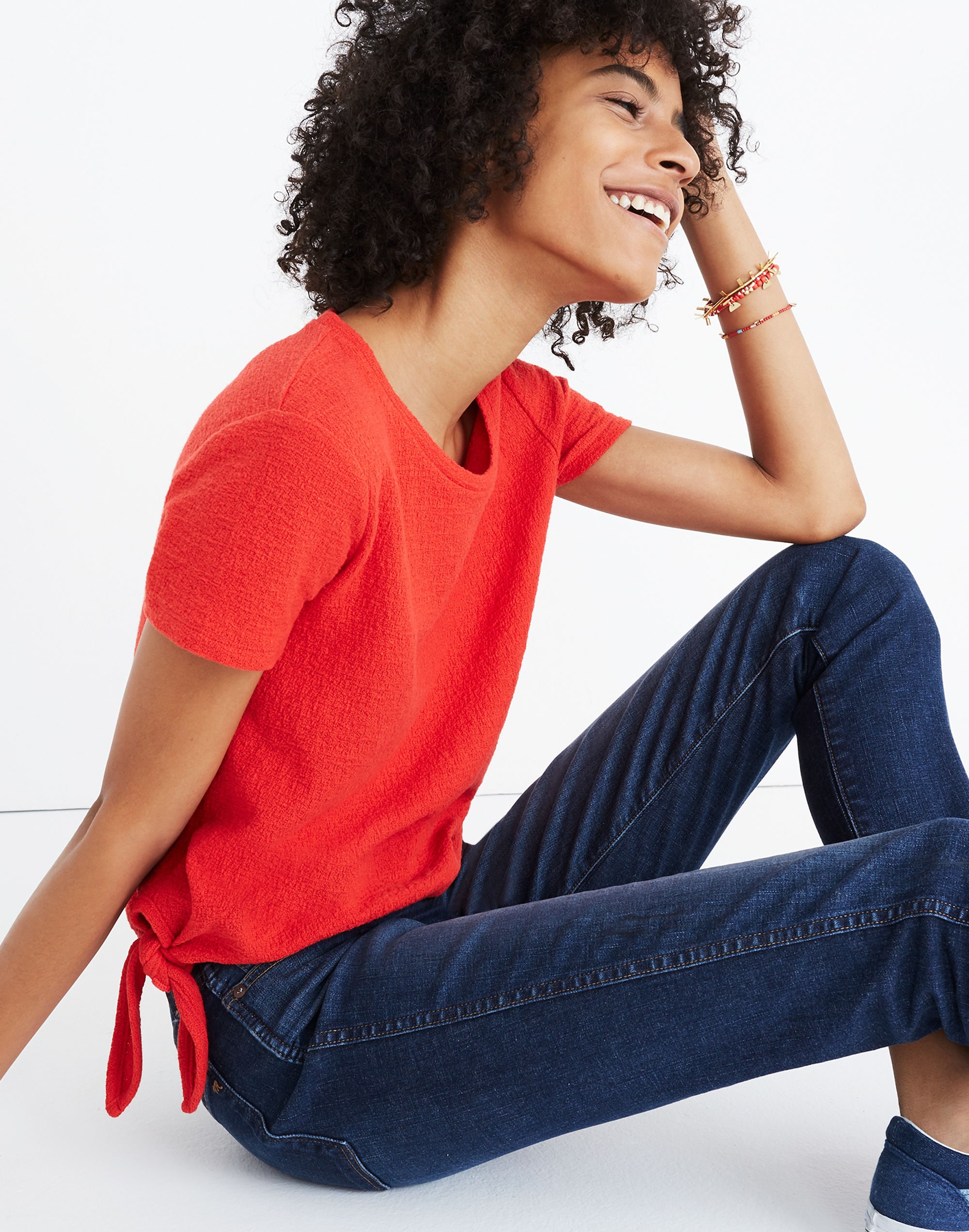 Texture & Thread Modern Side-Tie Top | Madewell