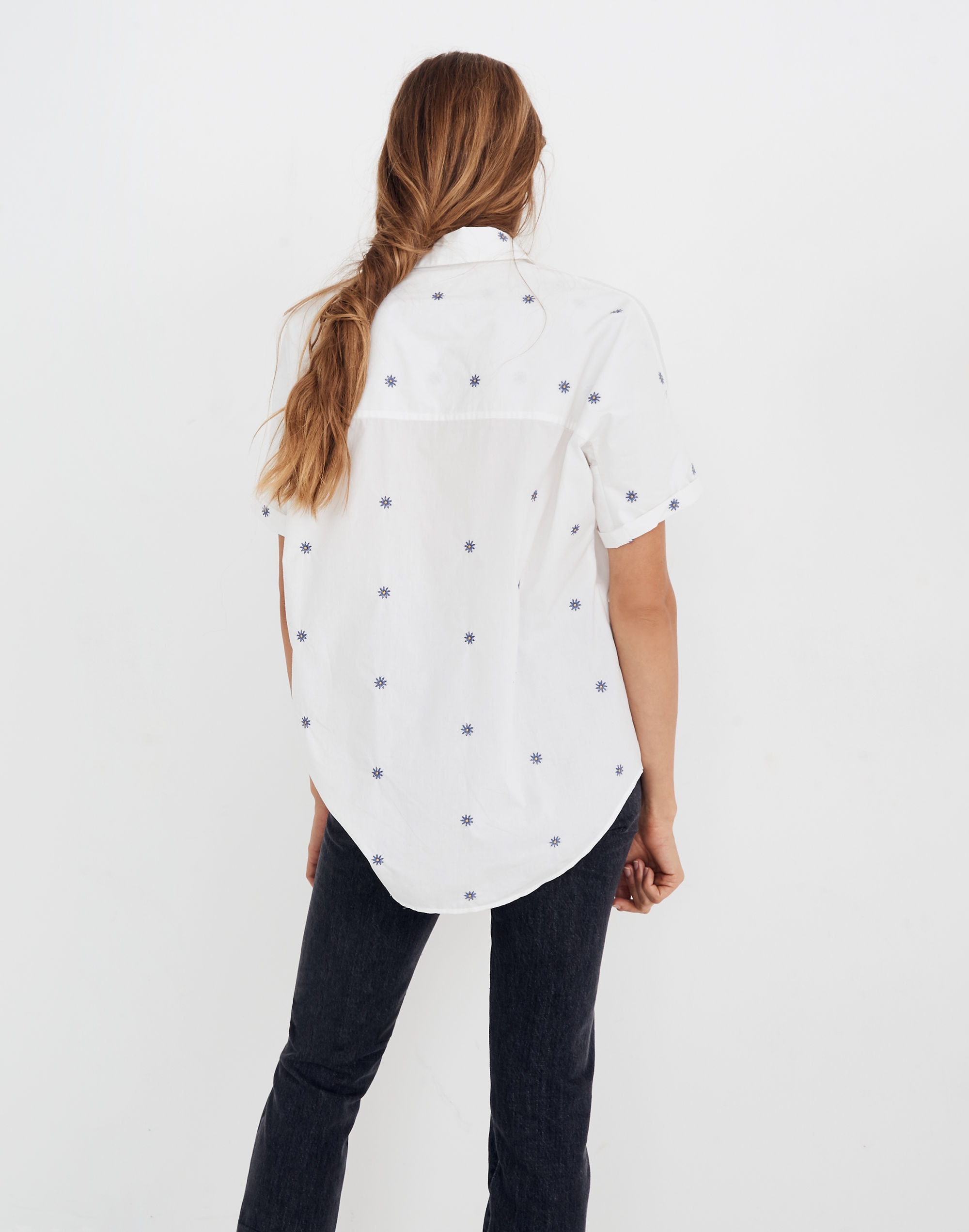 Embroidered Daisy Courier Shirt | Madewell