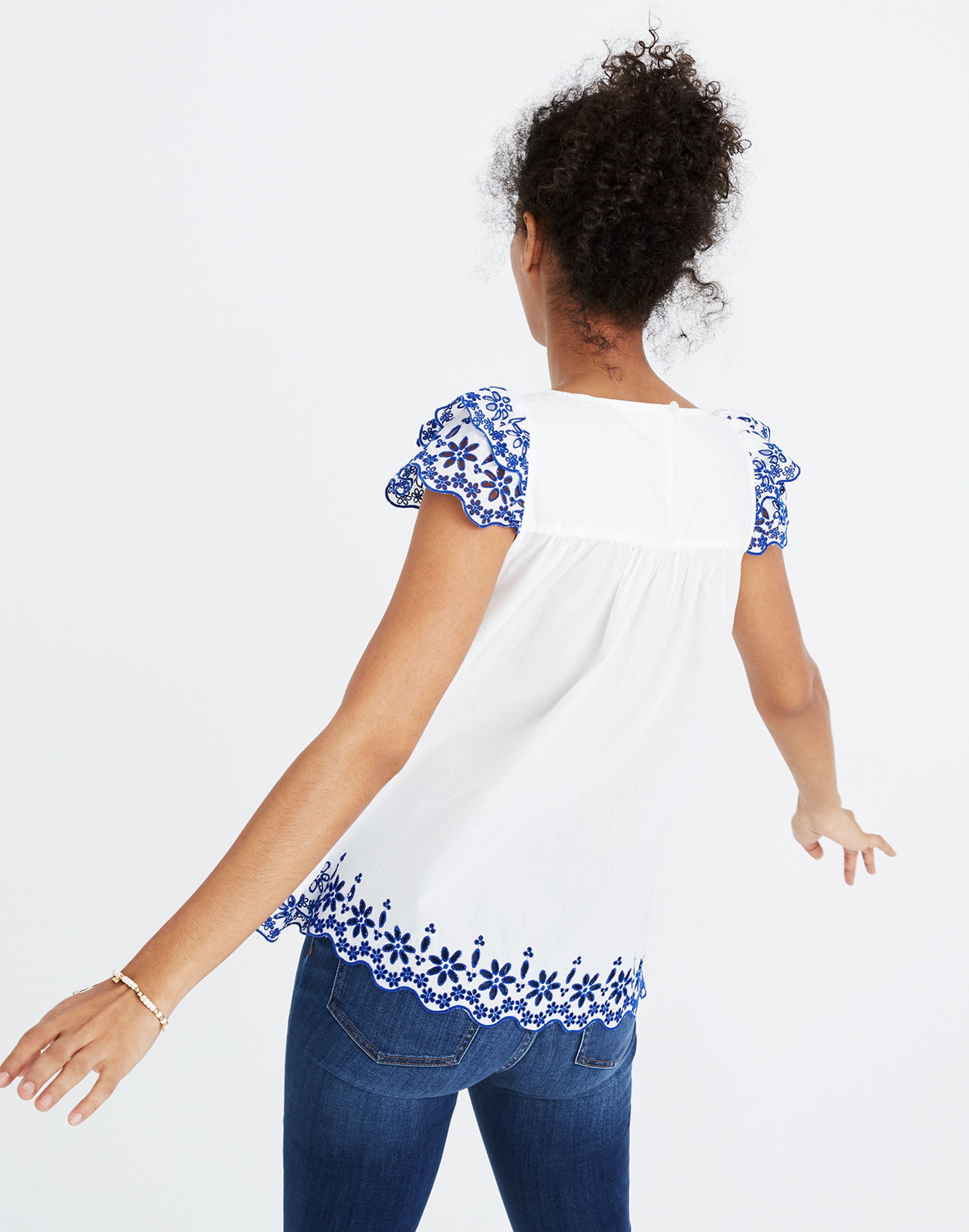 Embroidered Story Top | Madewell