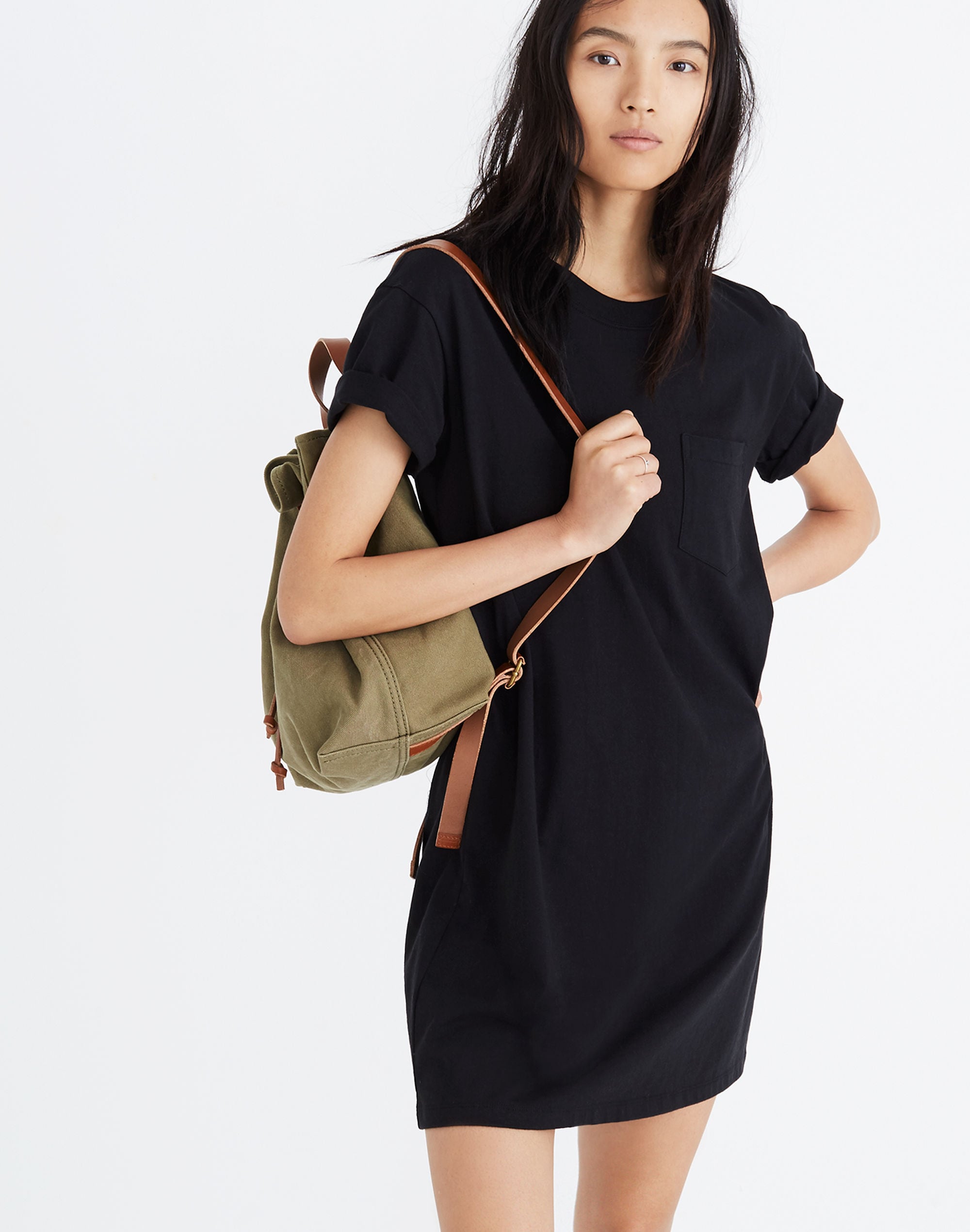 madewell pocket tee dress