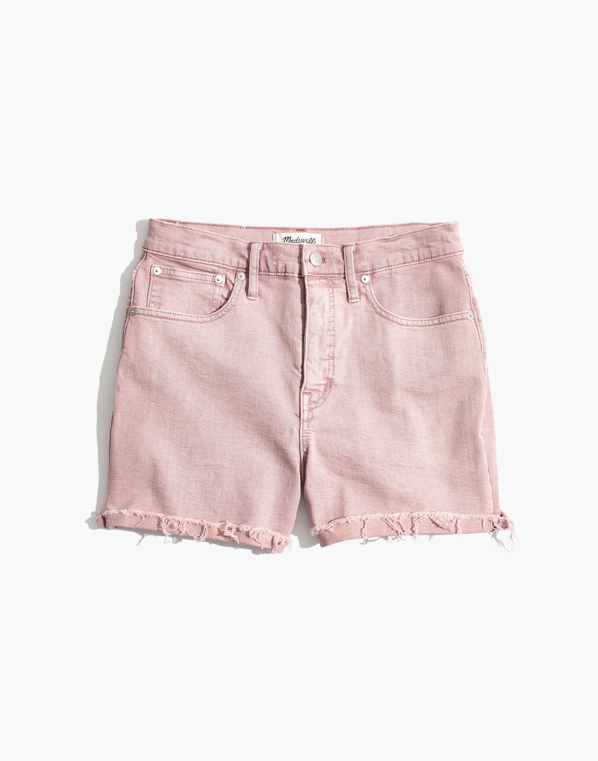 High-Rise Denim Shorts: Garment-Dyed Edition | Madewell