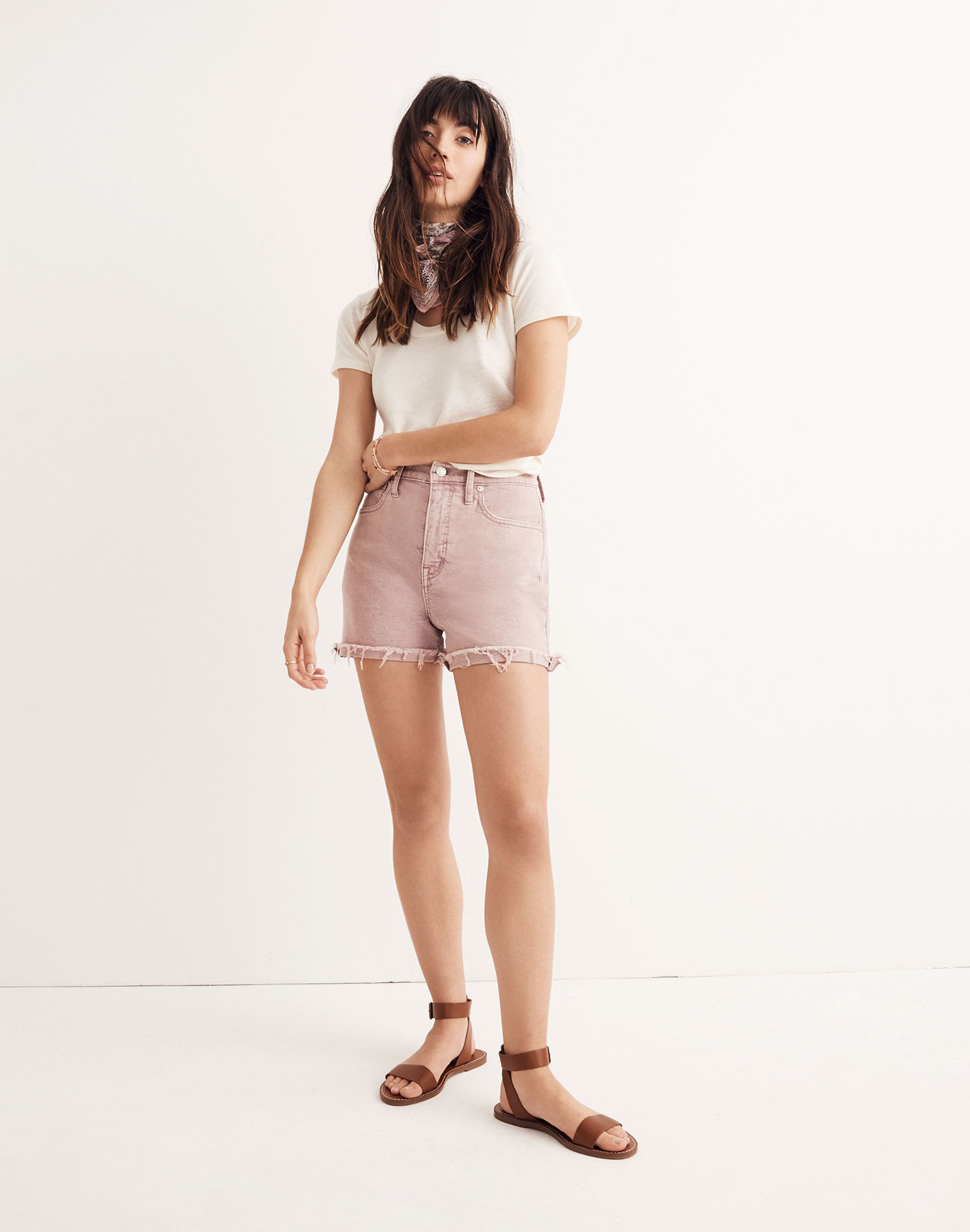 High-Rise Denim Shorts: Garment-Dyed Edition | Madewell