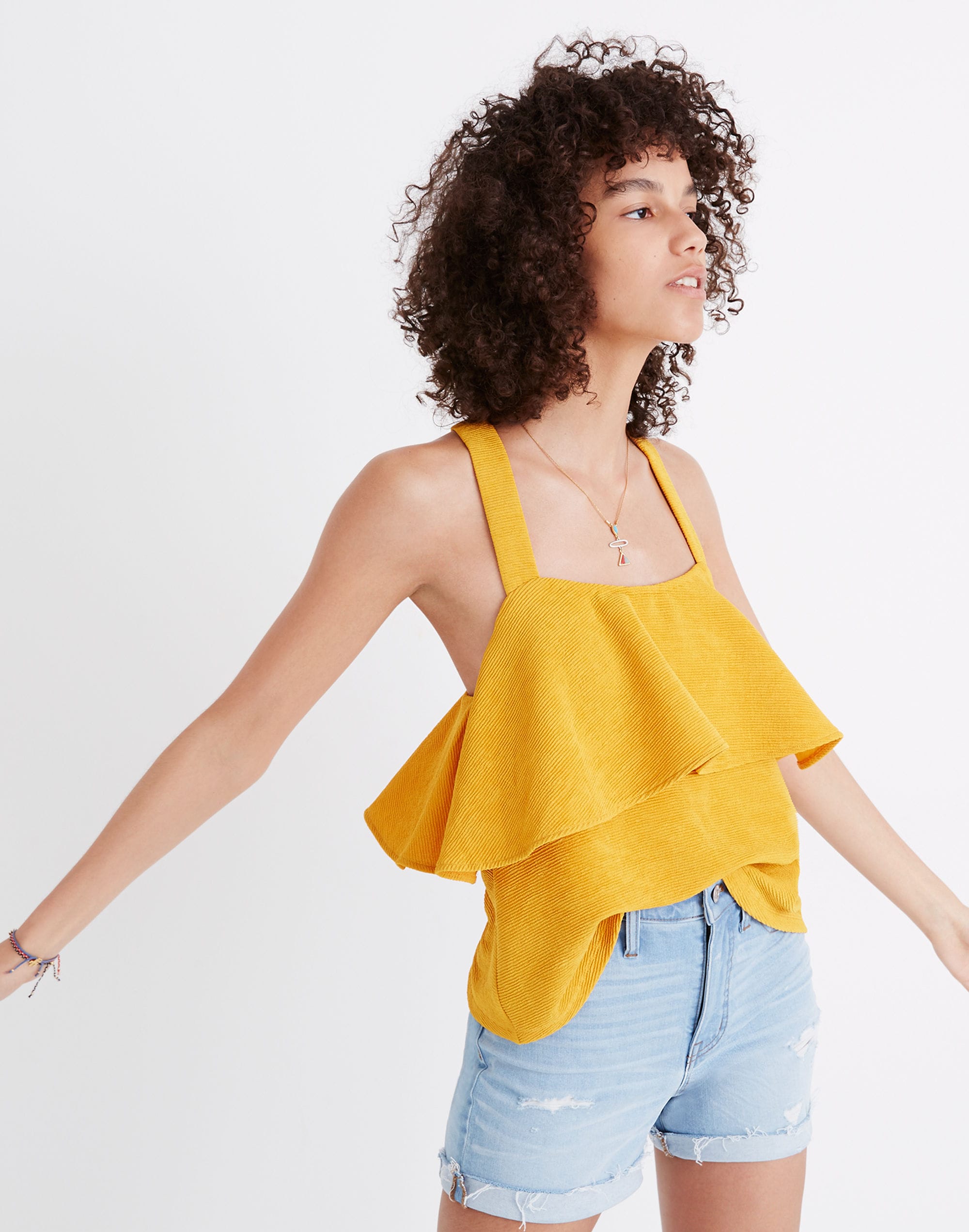 Texture & Thread Tiered Tank Top | Madewell