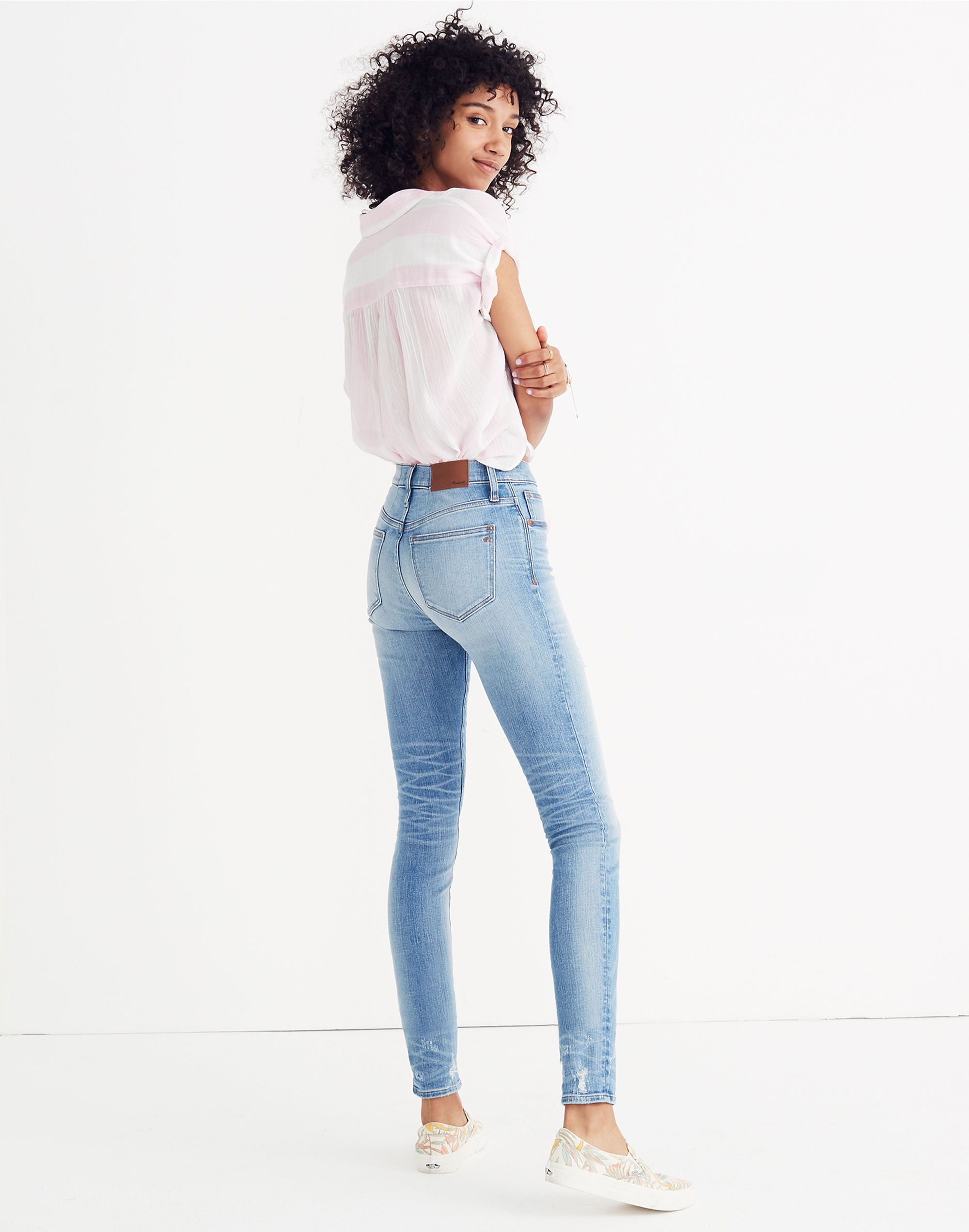 Tall 9" High-Rise Skinny Jeans: Destructed-Hem Edition | Madewell