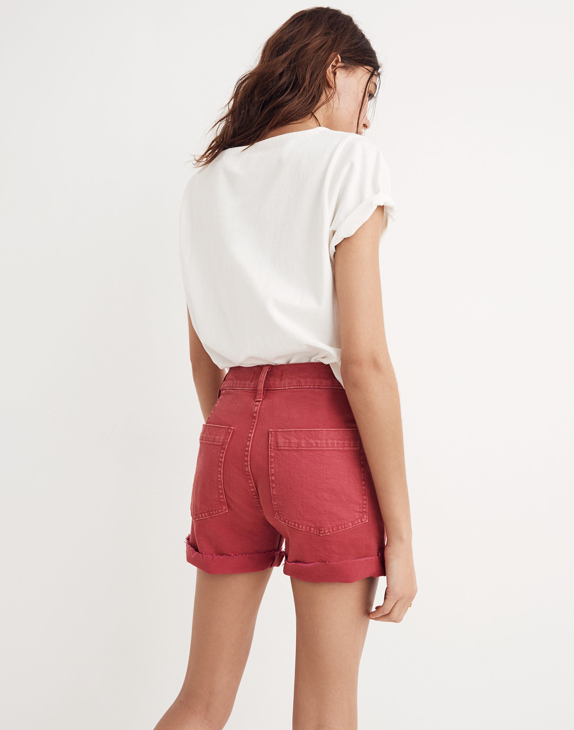 High-Rise Denim Shorts: Garment-Dyed Edition | Madewell