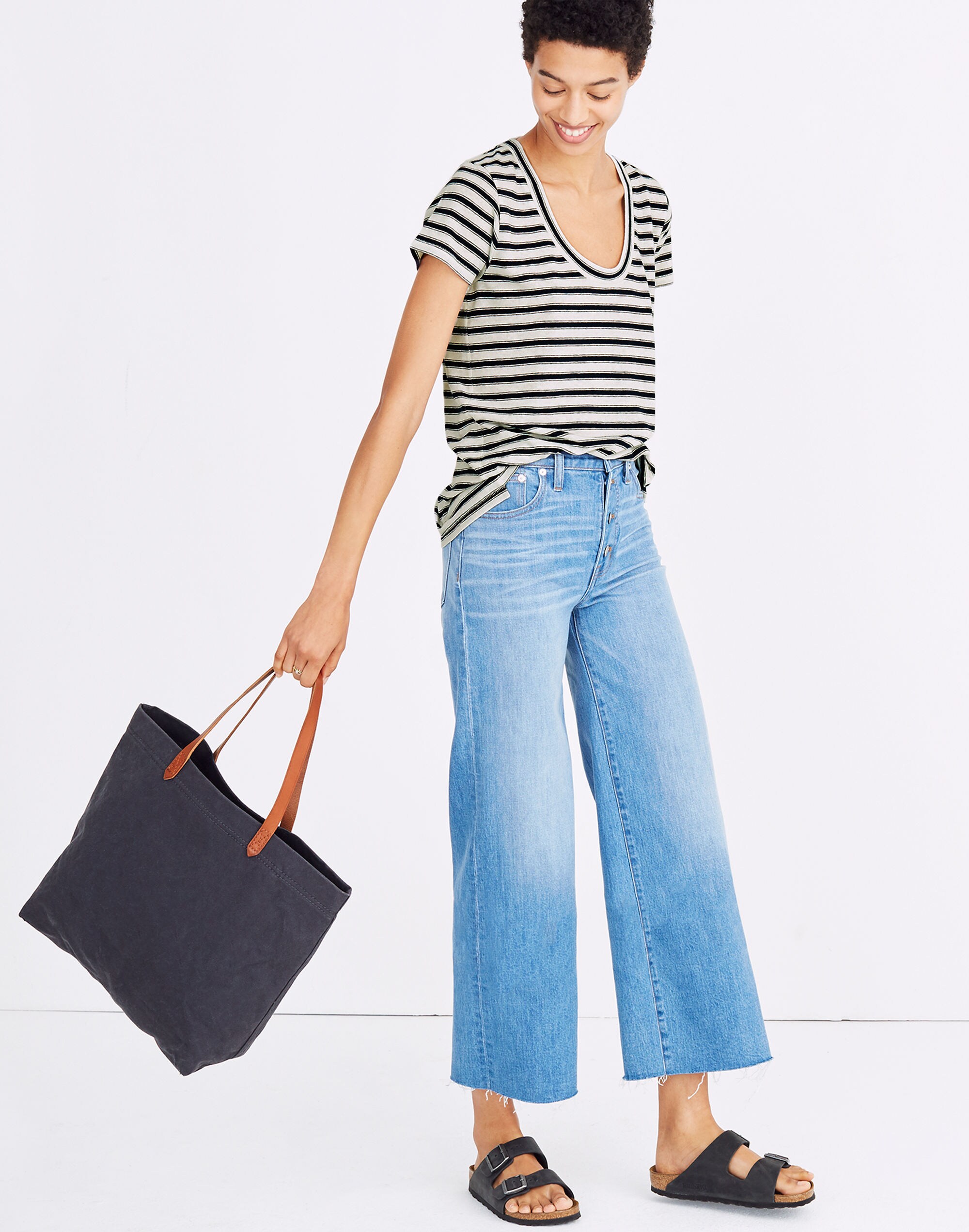 City Tee in Calgary Stripe | Madewell