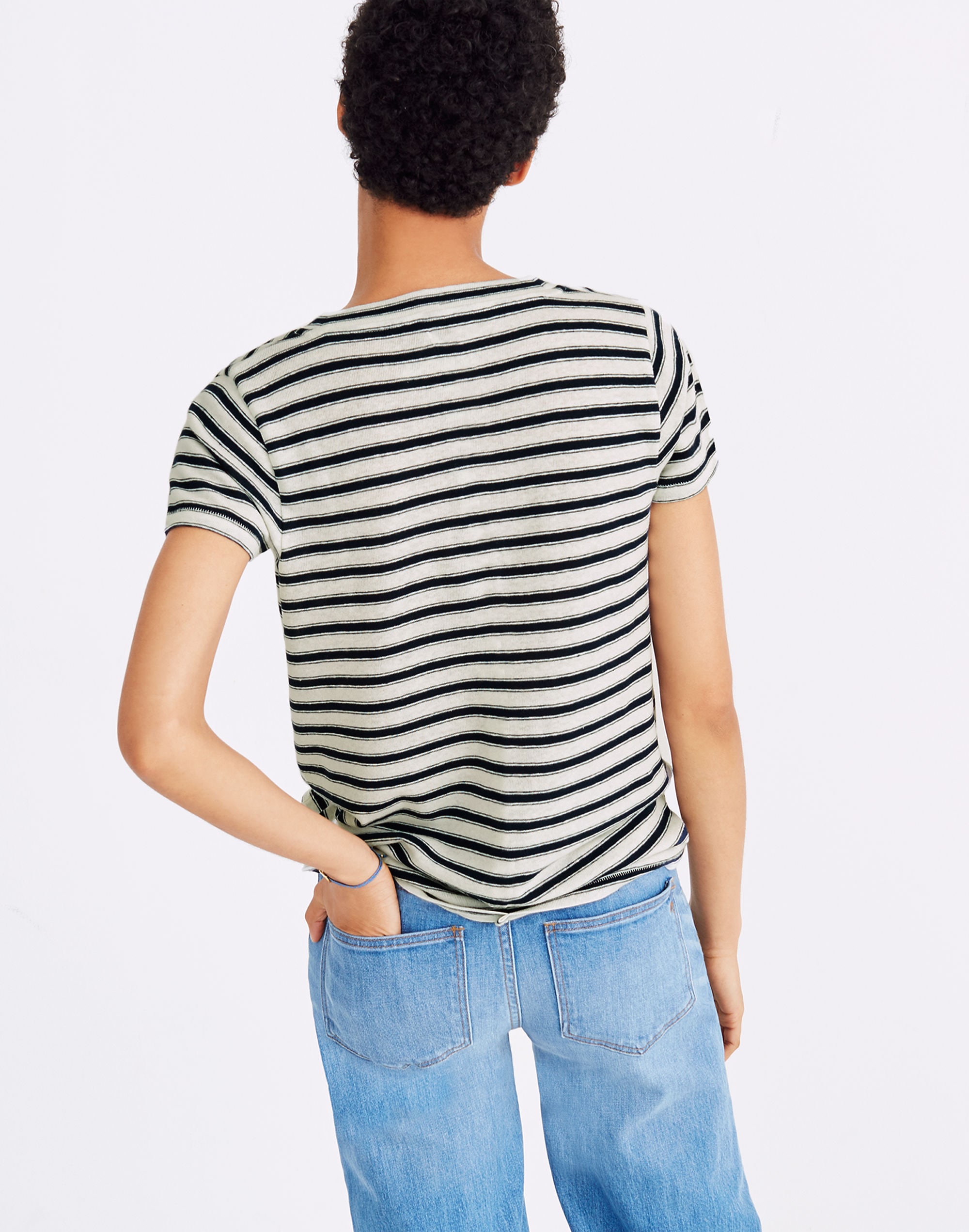 City Tee in Calgary Stripe | Madewell