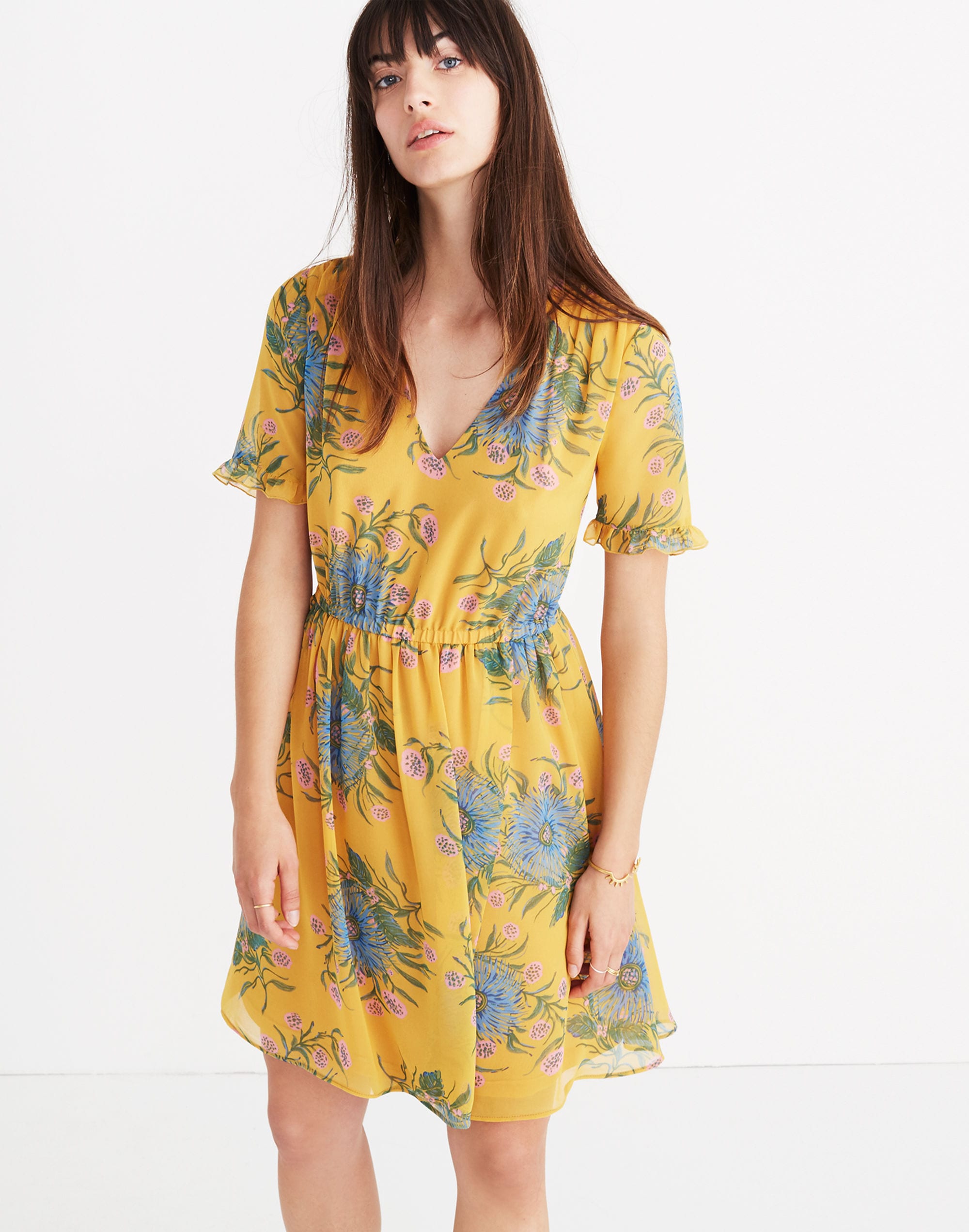 Madewell on sale yellow dress