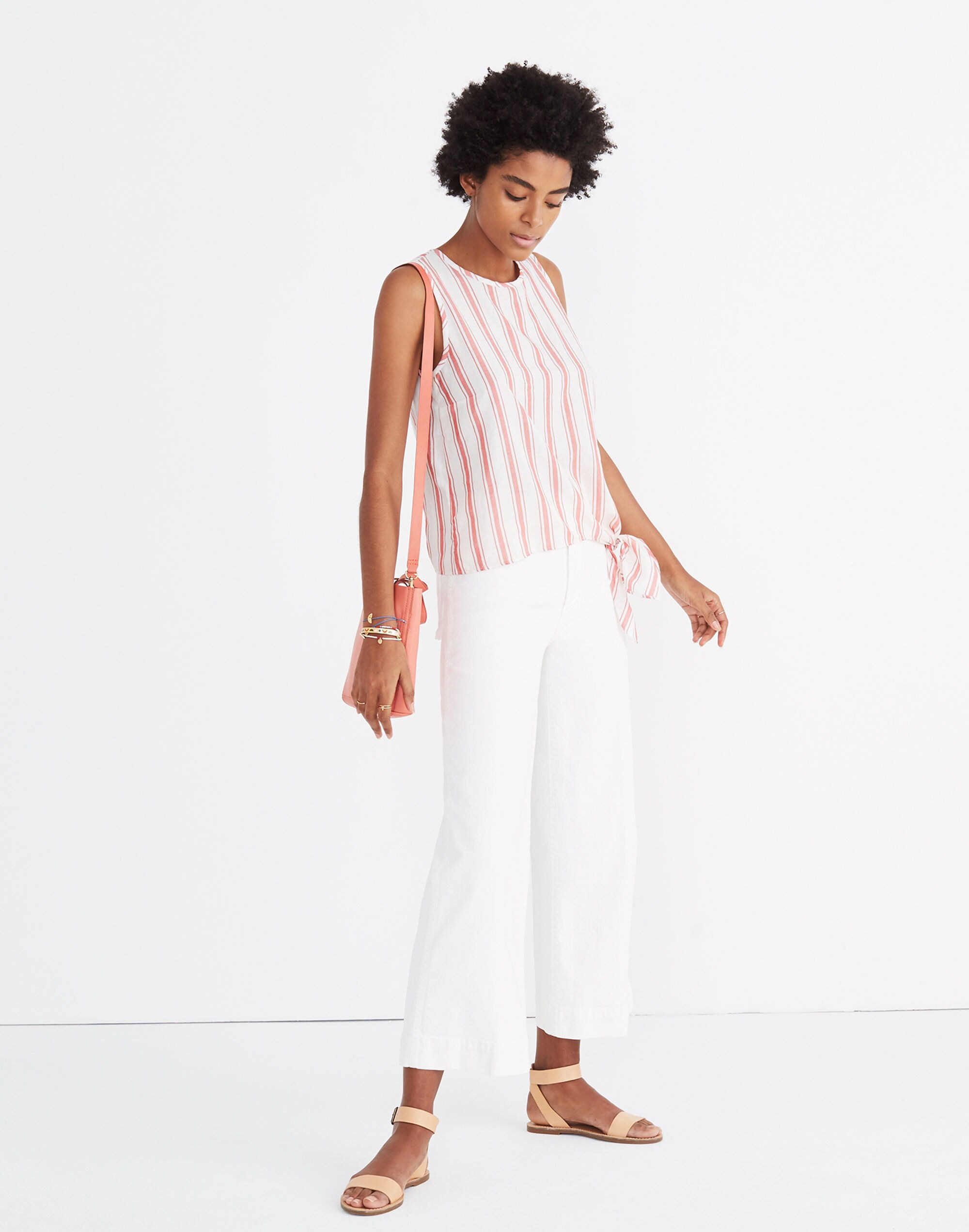 Side-Tie Tank Marcia Stripe | Madewell