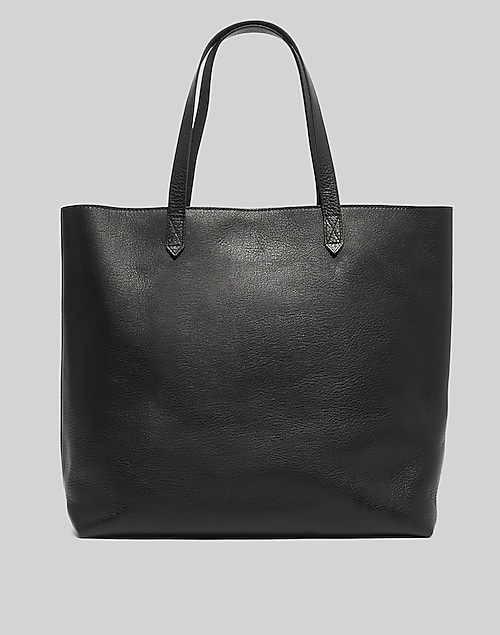 Madewell Zip Top Transport Tote Handbags True Black : One Size