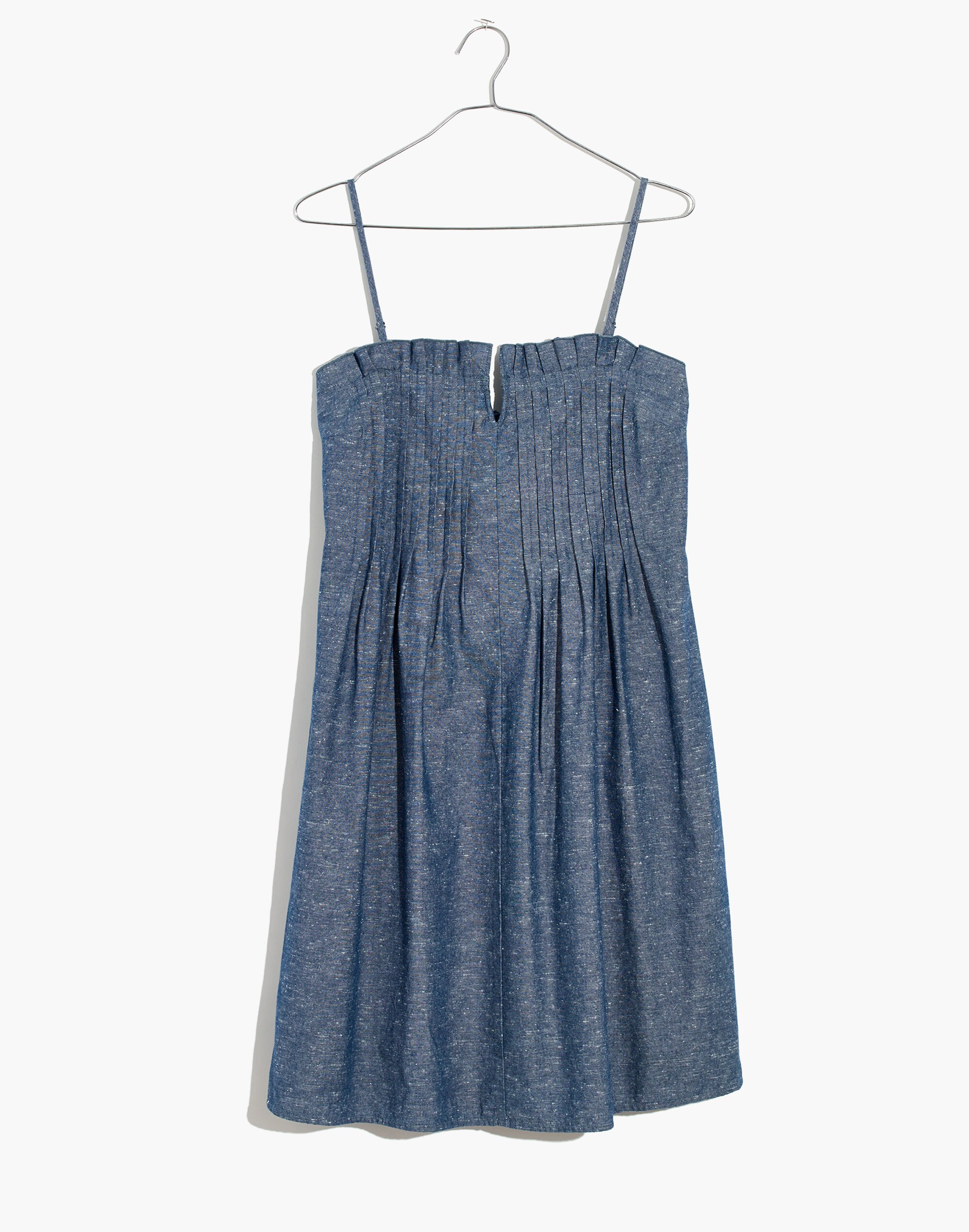 Denim Pintuck Dress