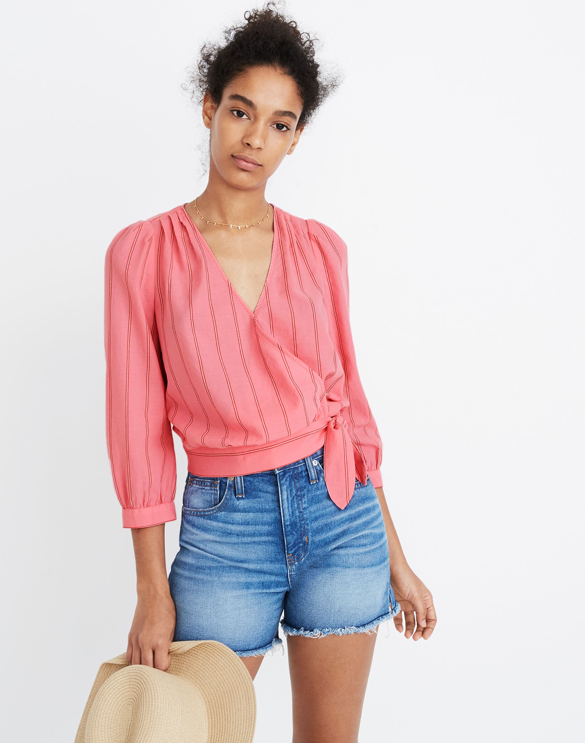 Wrap Top Cecilia Stripe | Madewell